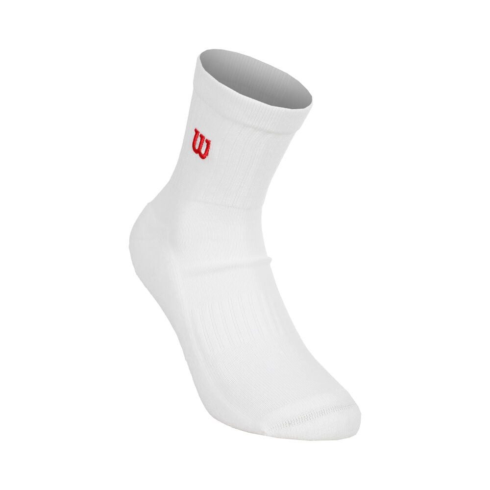 Wilson Tennissocken U Quarter Top Socks Bright White