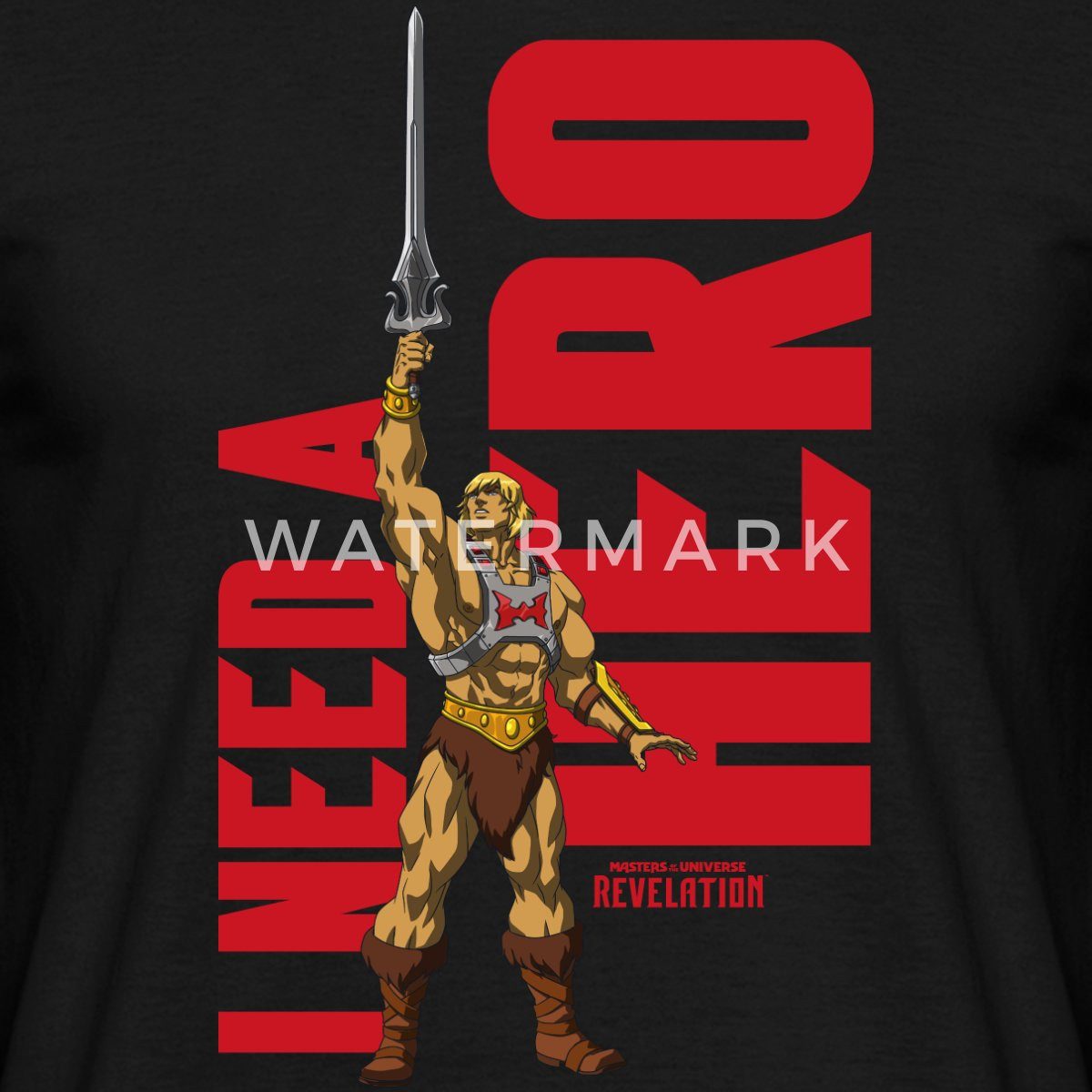 Spreadshirt T-Shirt Masters Of The Universe He-Man I Need A Hero Männer T-Shirt (1-tlg)