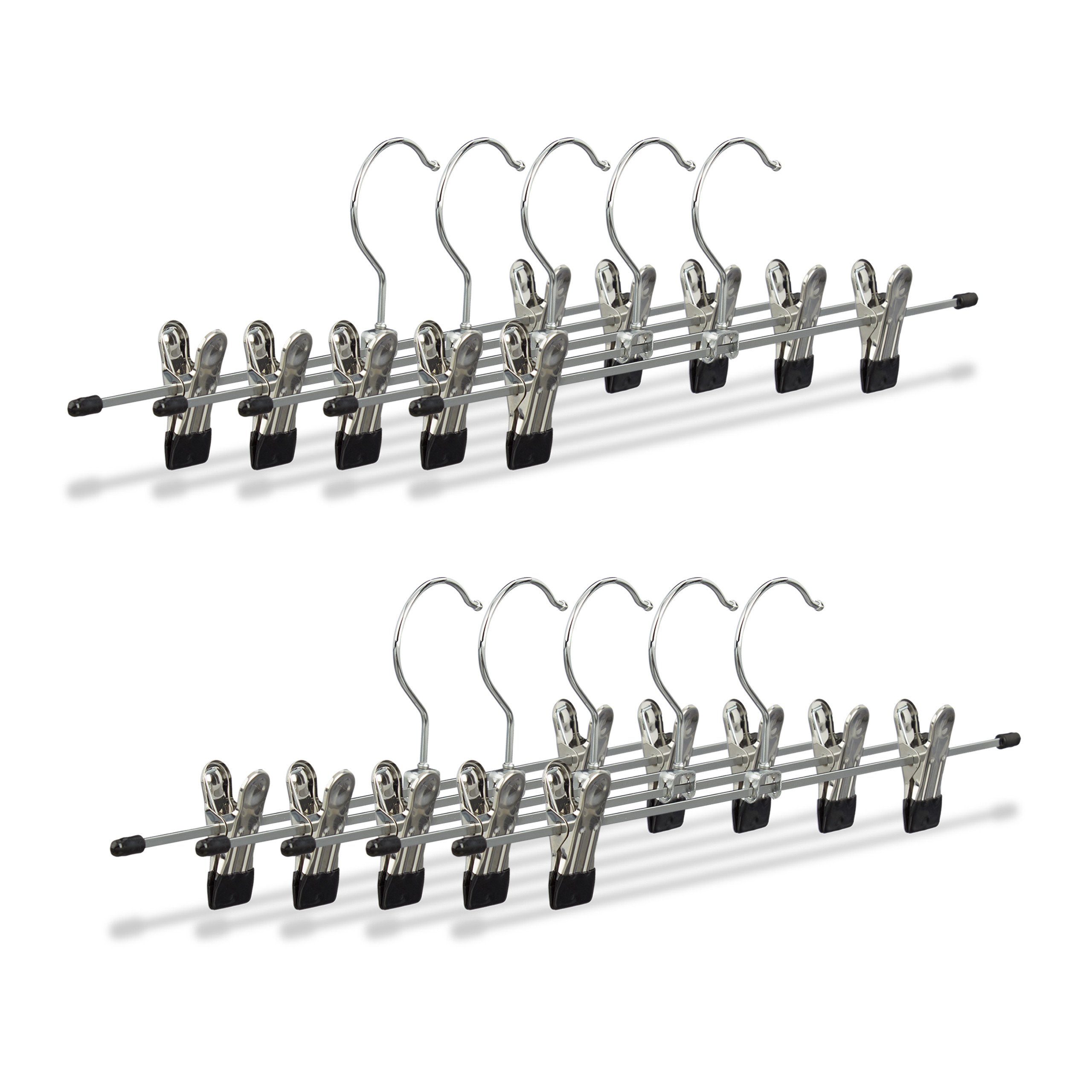 relaxdays Kleiderbügel Hosenbügel Metall 10er und günstig online kaufen