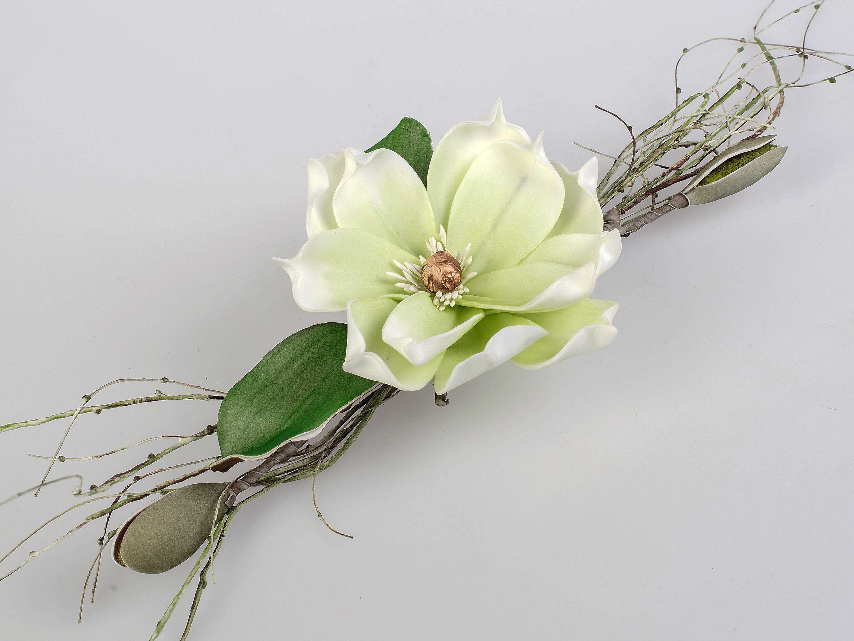 Kunstblume Foam Flower, formano, Höhe 8 cm, Höhe: 8cm, Farbe: Mehrfarbig, Motiv: Magnolie