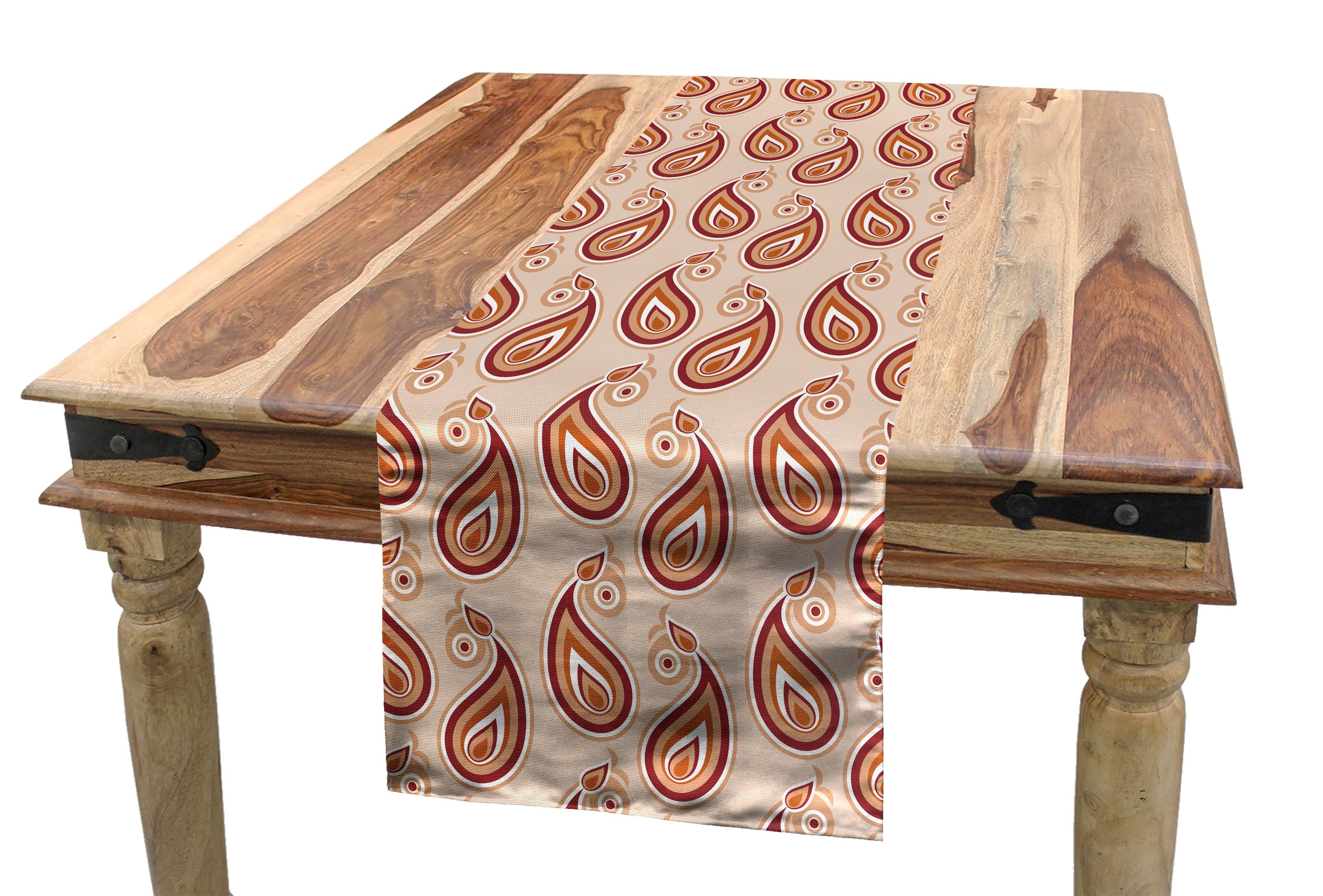 Abakuhaus Tischläufer Esszimmer Küche Rechteckiger Dekorativer Tischläufer, Paisley Persisch-Art-Muster