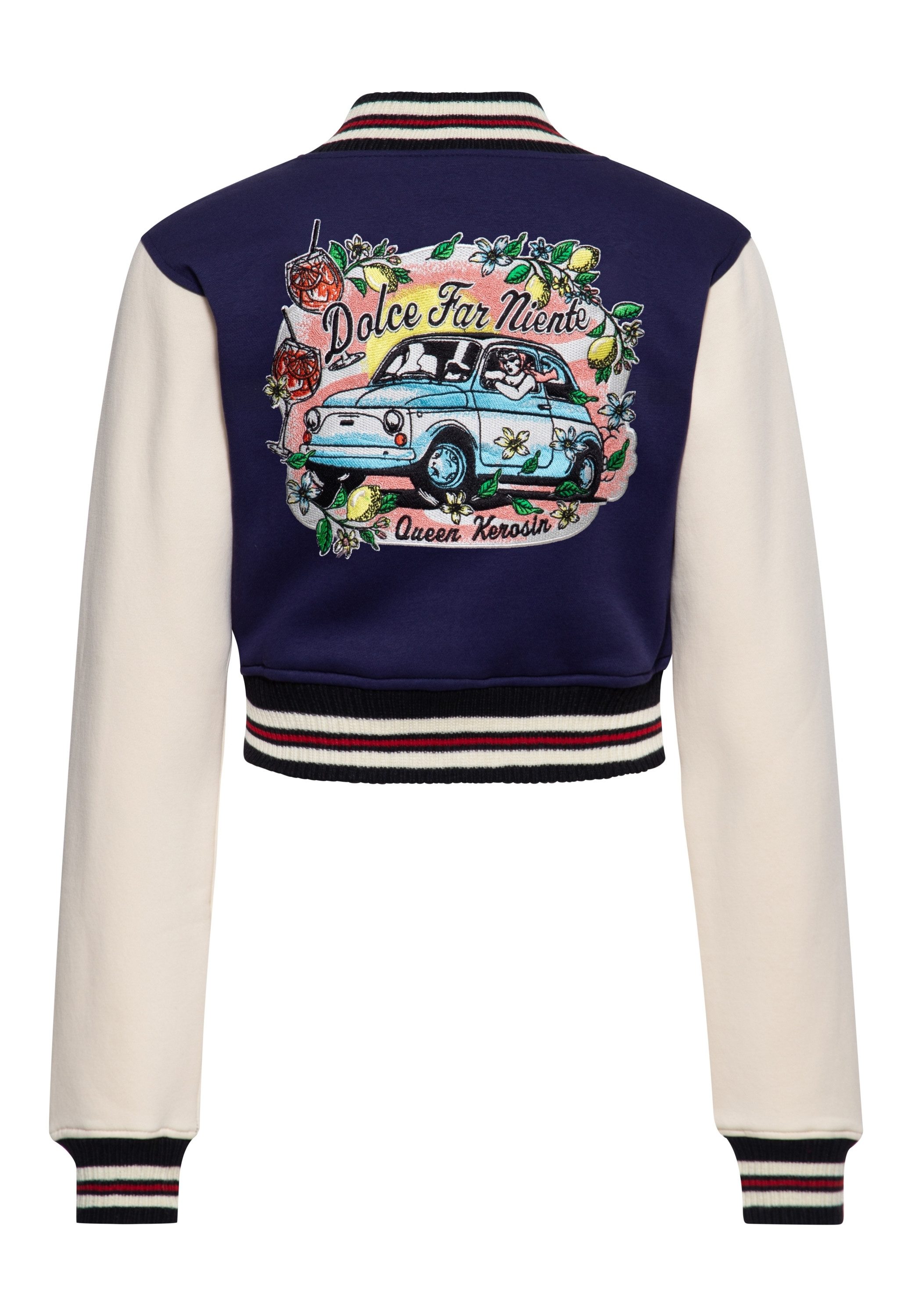 QueenKerosin Collegejacke Dolce Far Niente (1-St) Cropped Fit