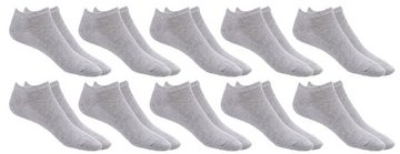 Betz Sneakersocken Betz Sneaker Socken mit Komfortbund ohne drückende Naht Classic (Set, 10-Paar, 10 Paar) Farbe grau, Größe 43-46