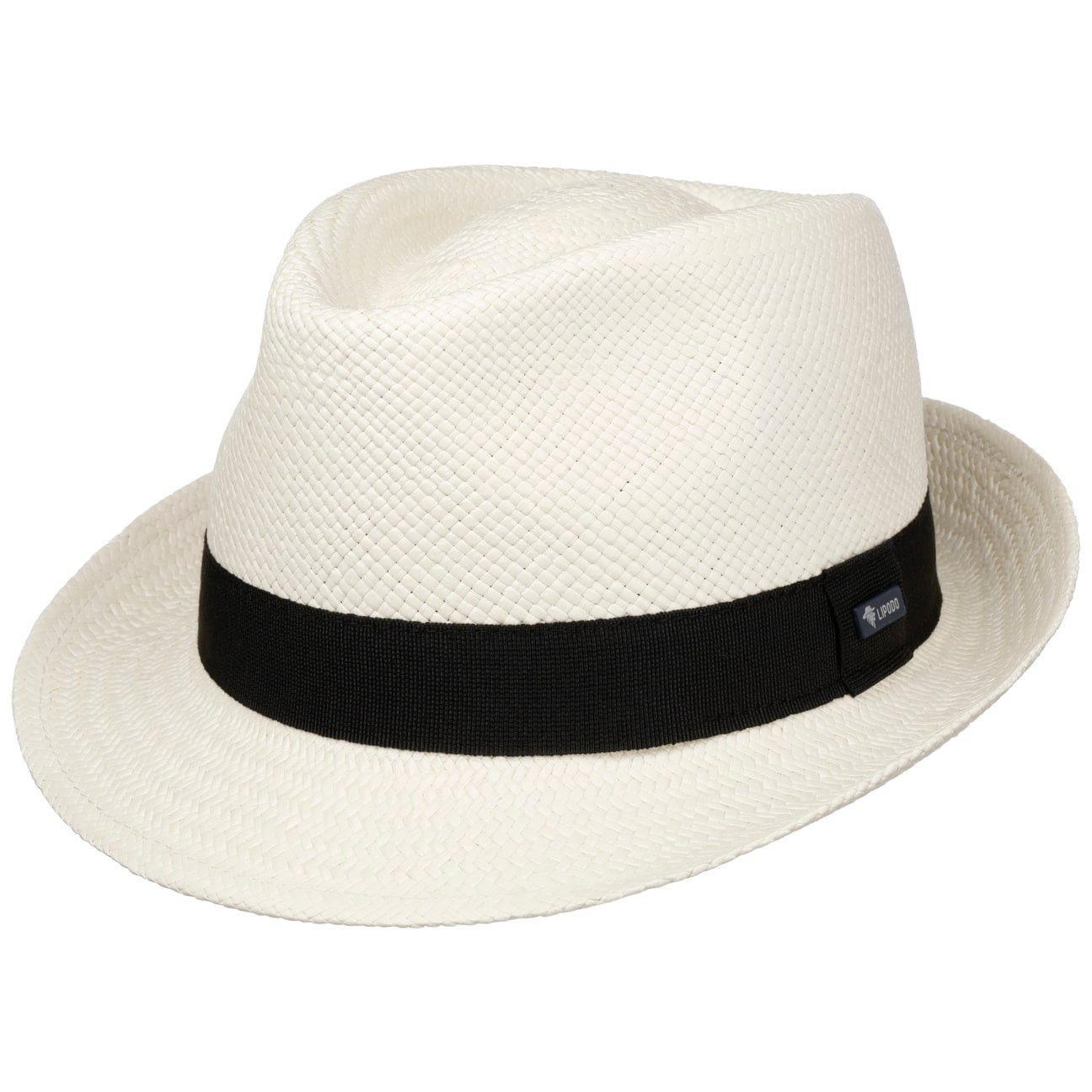 Lipodo Sonnenhut (1-St) Strohtrilby mit Ripsband, Made in Italy
