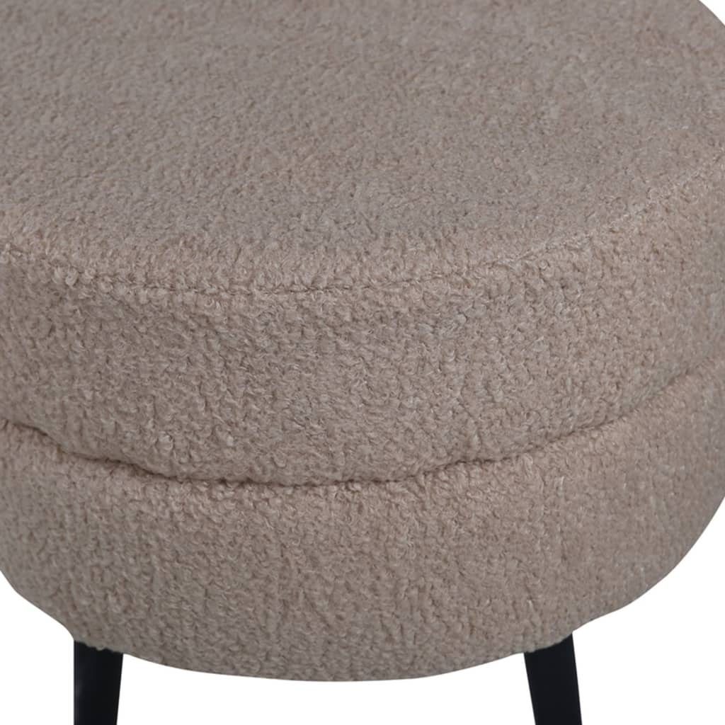 Teddy (1 Hocker und Home Schwarz cm Beige Venture Pot ebuy24 St) Polsterhocker 40x40x40