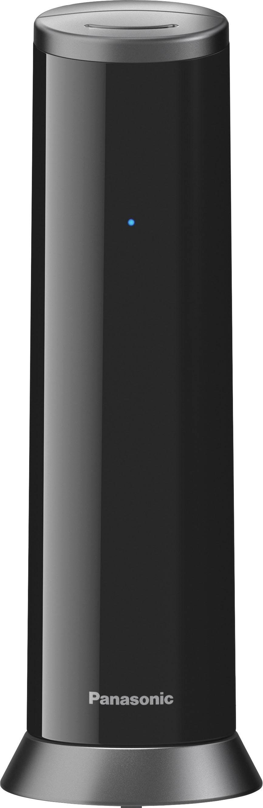 Schnurloses 4 (Mobilteile: KX-TGK220 DECT-Telefon Navigationstaste) Panasonic 1, Wege schwarz