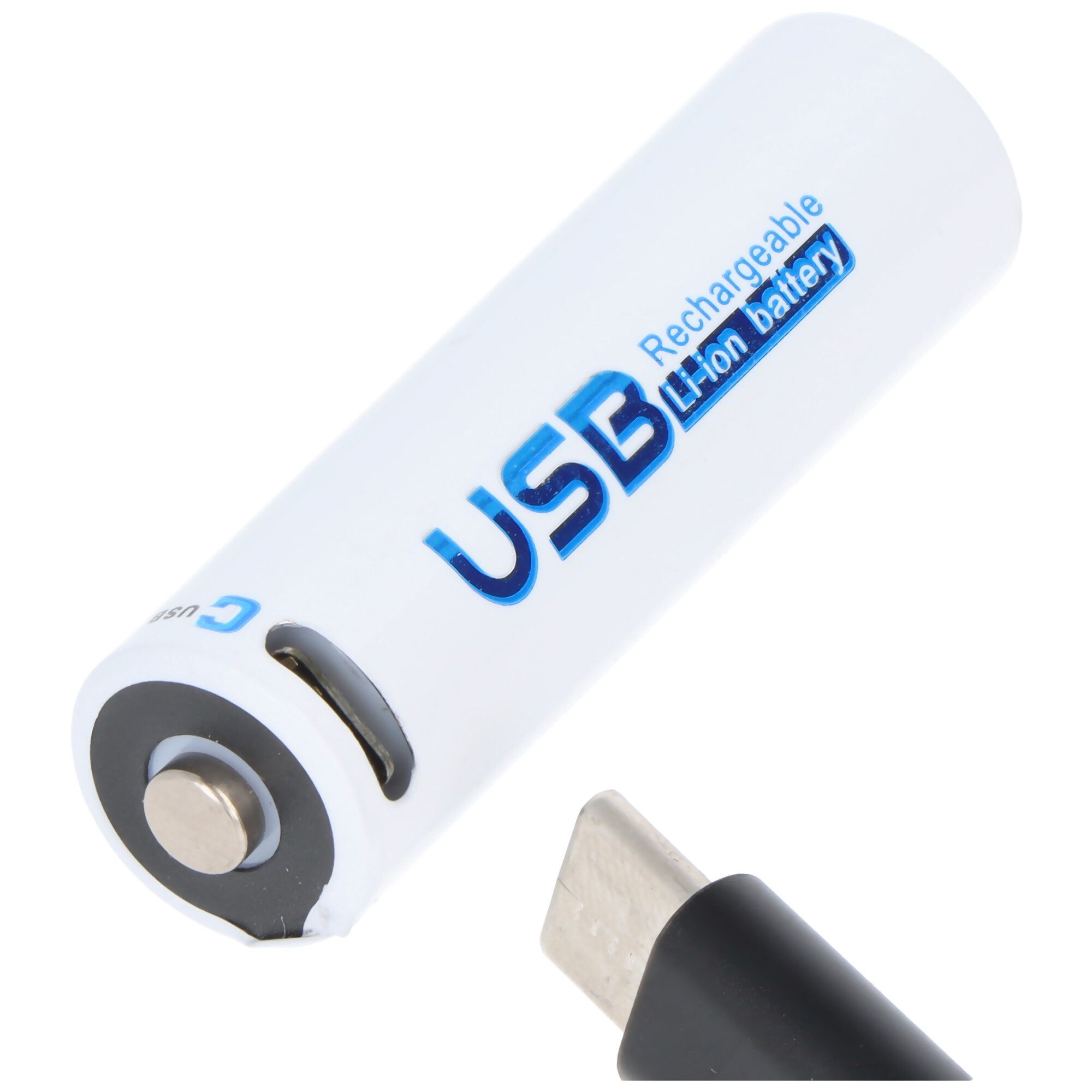 AccuCell Rundzelle 14500, AA, Li-ion, 1,5V, 1700mAh, 2,55Wh, mit USB-C Chargin Akku 1700 mAh (1,5 V)