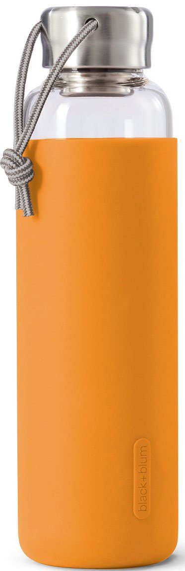 black+blum Trinkflasche, stylisch und auslaufsicher, 600 ml orange