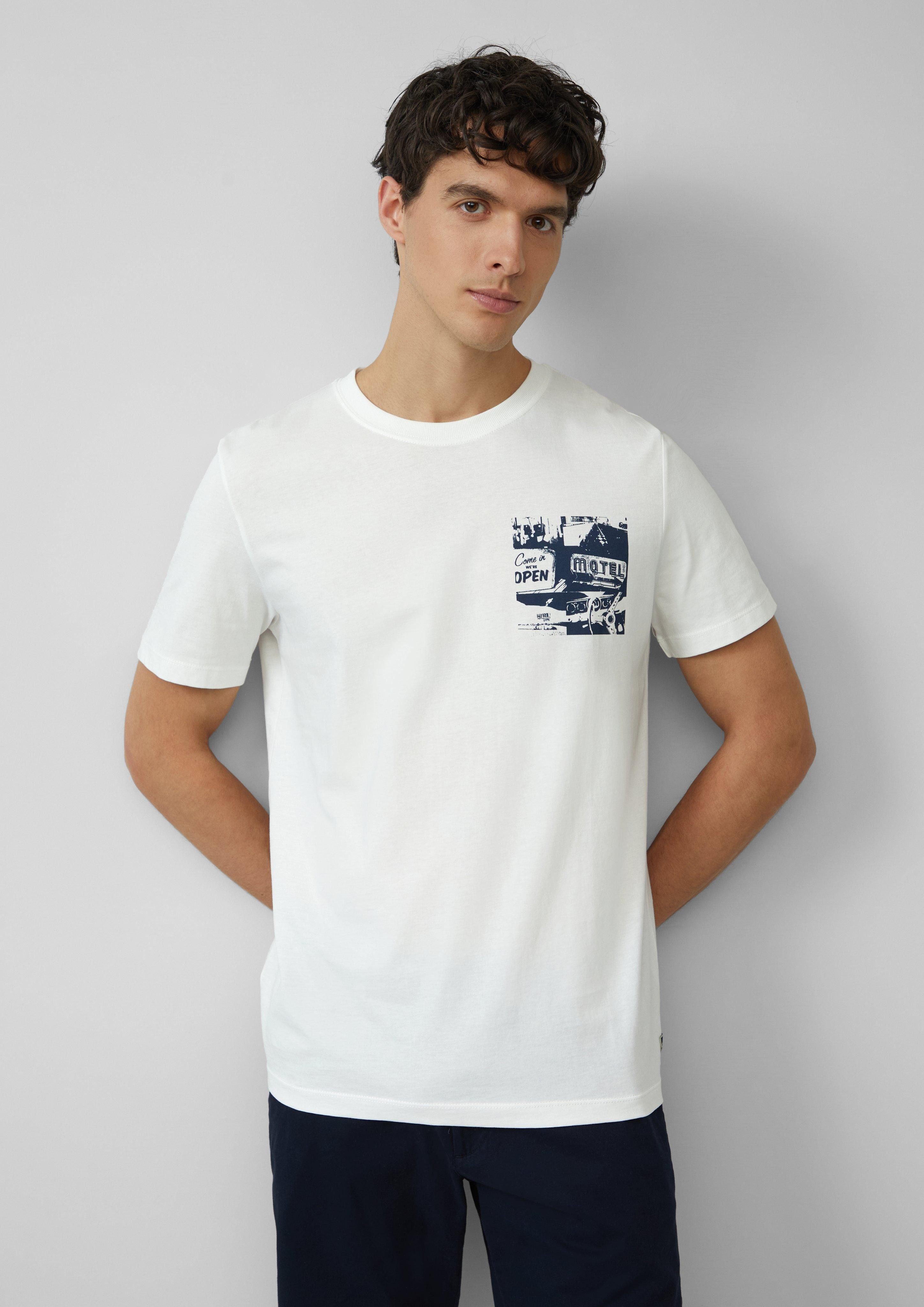 s.Oliver Kurzarmshirt T-Shirt mit Artwork Artwork günstig online kaufen