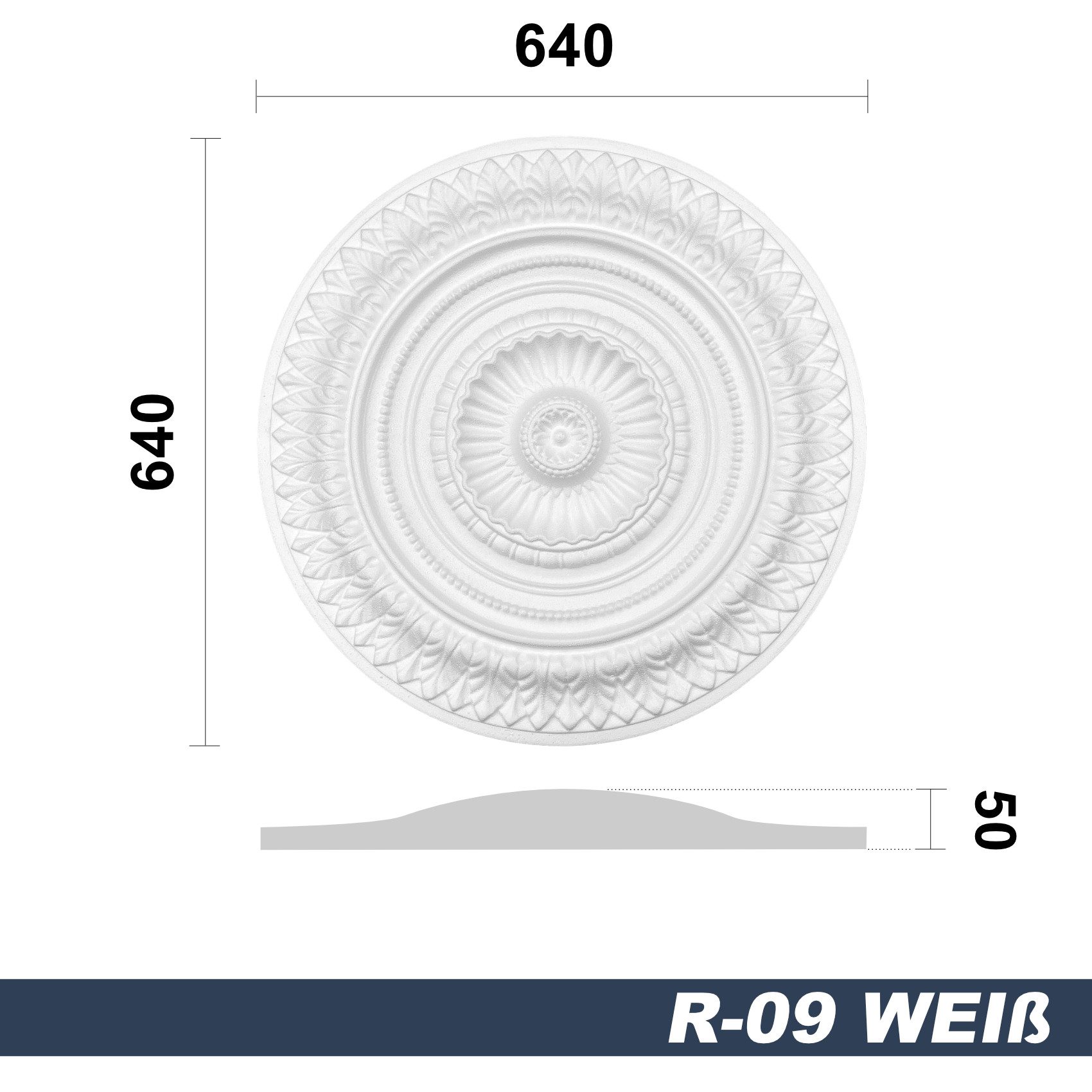 marbet design Wanddekoobjekt R-09 (Stuckrosette aus günstig online kaufen