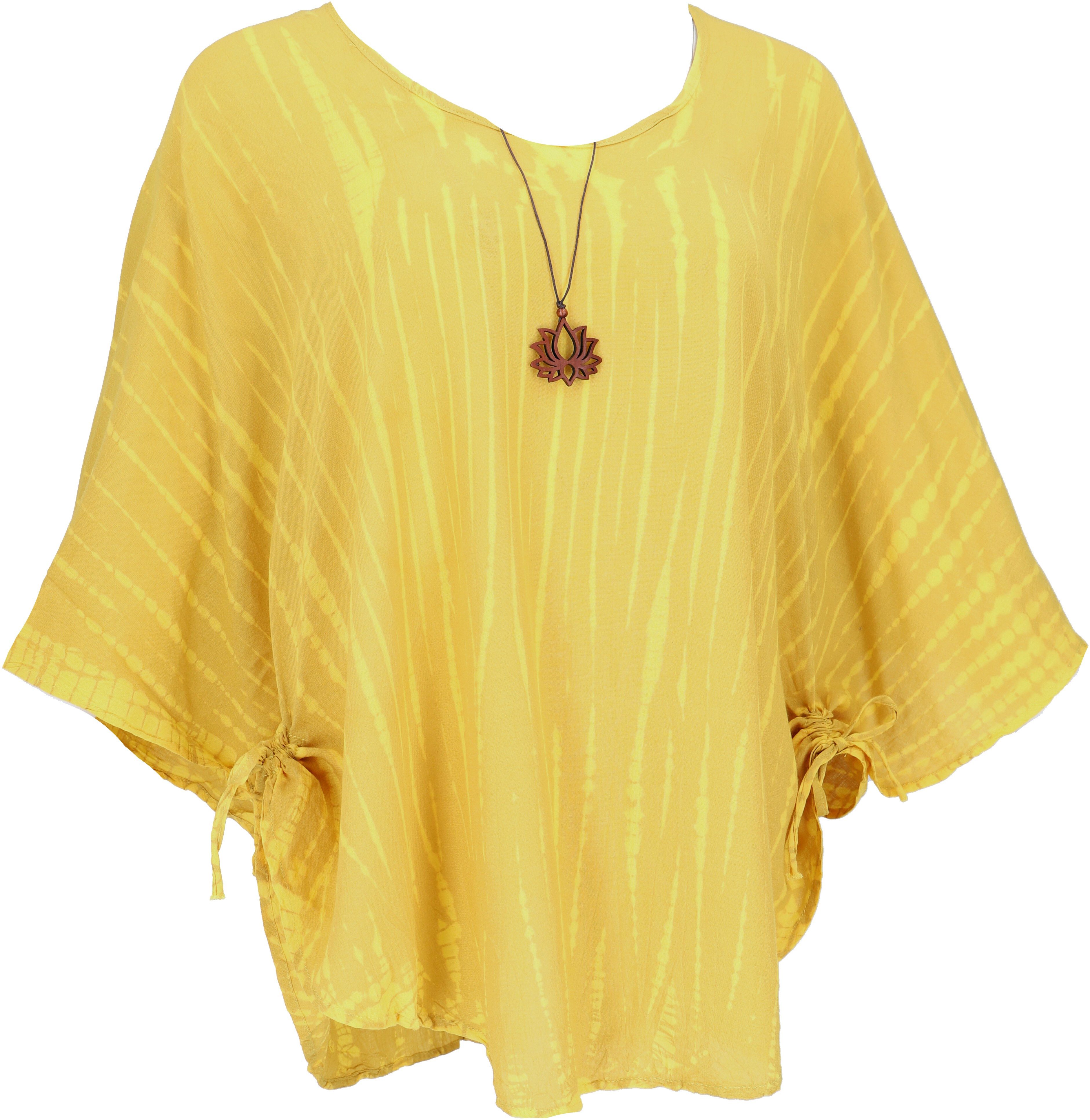Guru-Shop Longbluse Plus Size Batik Kaftanbluse, günstig online kaufen