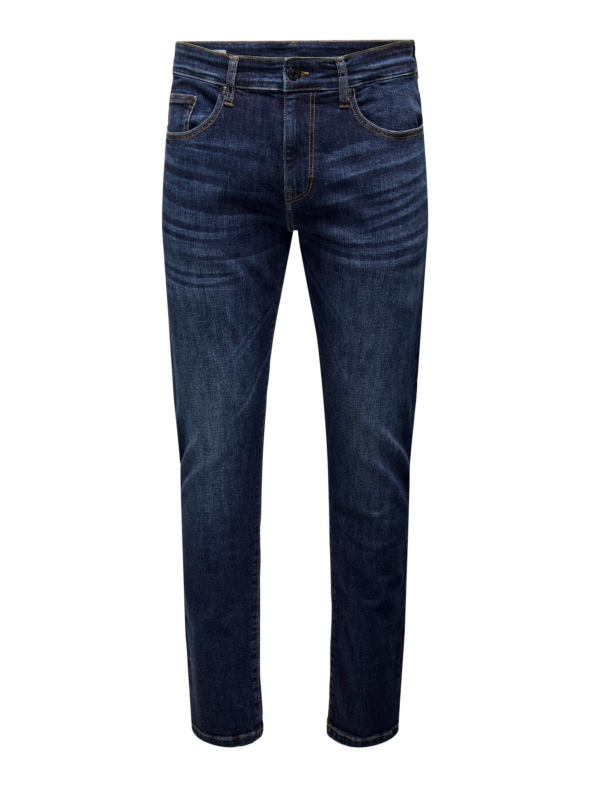 ONSWEFT JEANS DNM BLUE NOOS Straight-Jeans SONS 6752 & ONLY REG.DK.