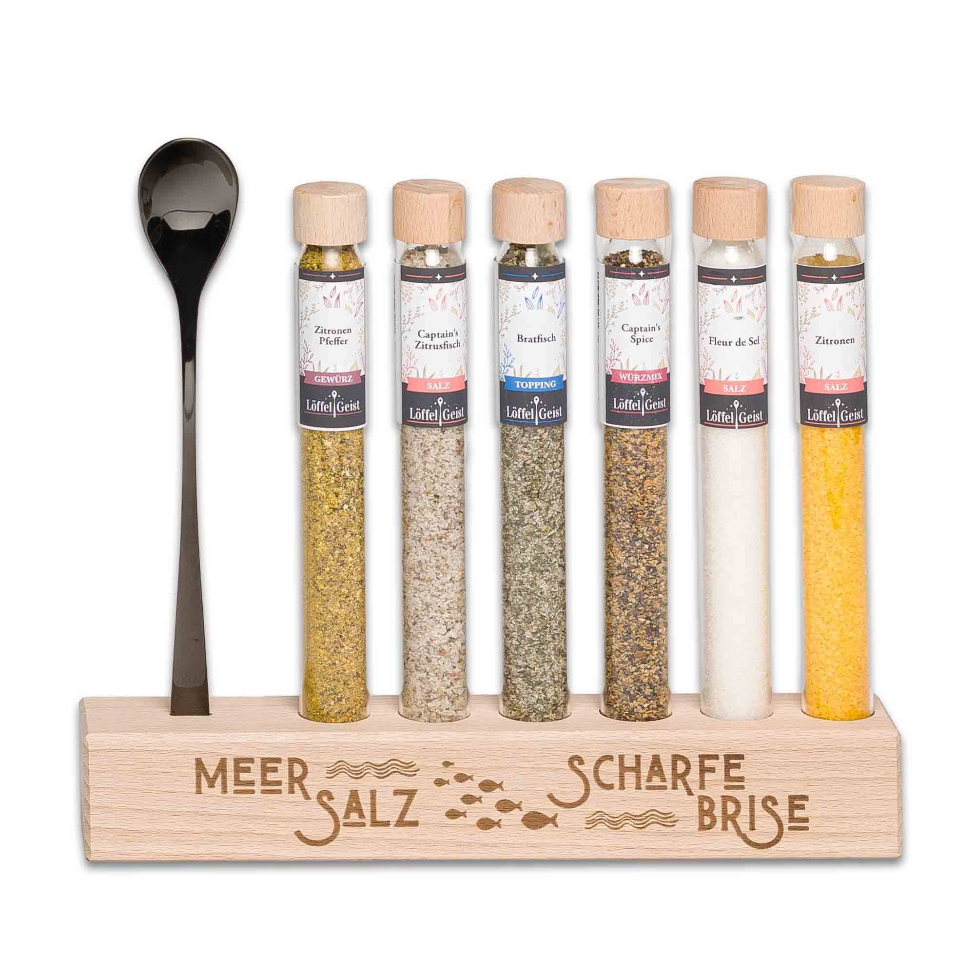 Löffelgeist Lebensmittel-Geschenkset Meer Salz & Scharfe Brise