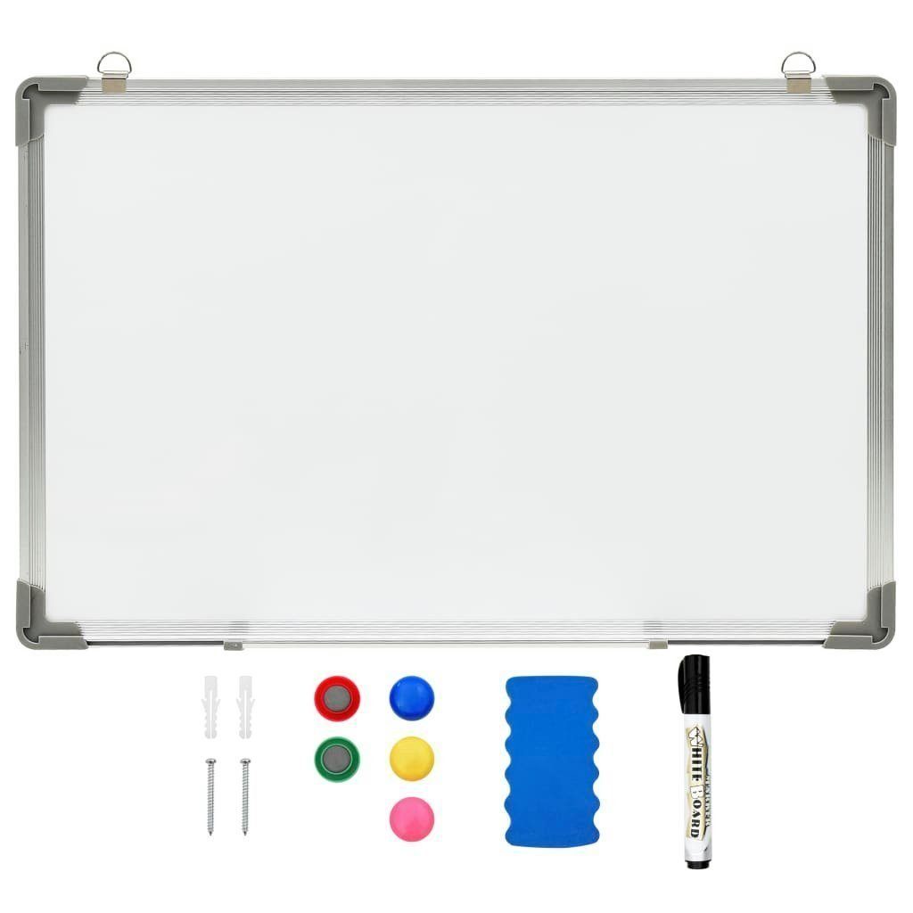 vidaXL Whiteboard Marker Magnetisches Whiteboard Weiß 50 x 35 cm Stahl