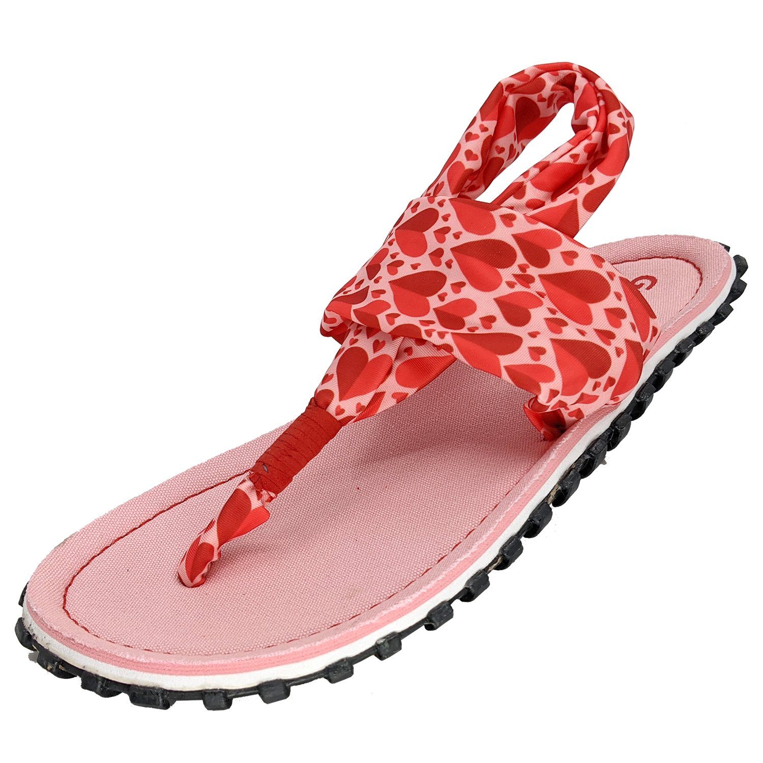 Gumbies Slingback in Candy Hearts Riemchensandalette aus recycelten Materialien hergestellt, stabile Gummisole