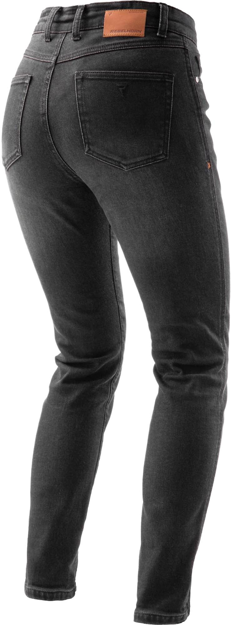 Rebelhorn Motorradhose Bronco Damen Motorrad Jeans Verbindungsreißverschluss,Hüftprotektoren enthalten,Knieprotektor – Bild 2 von 5