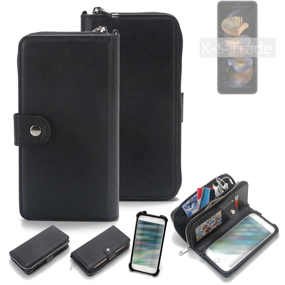 K-S-Trade Handyhülle für Samsung W25 Flip, 2in1 Handyhülle Schutzhülle & Portemonnee Cover Handy Hülle