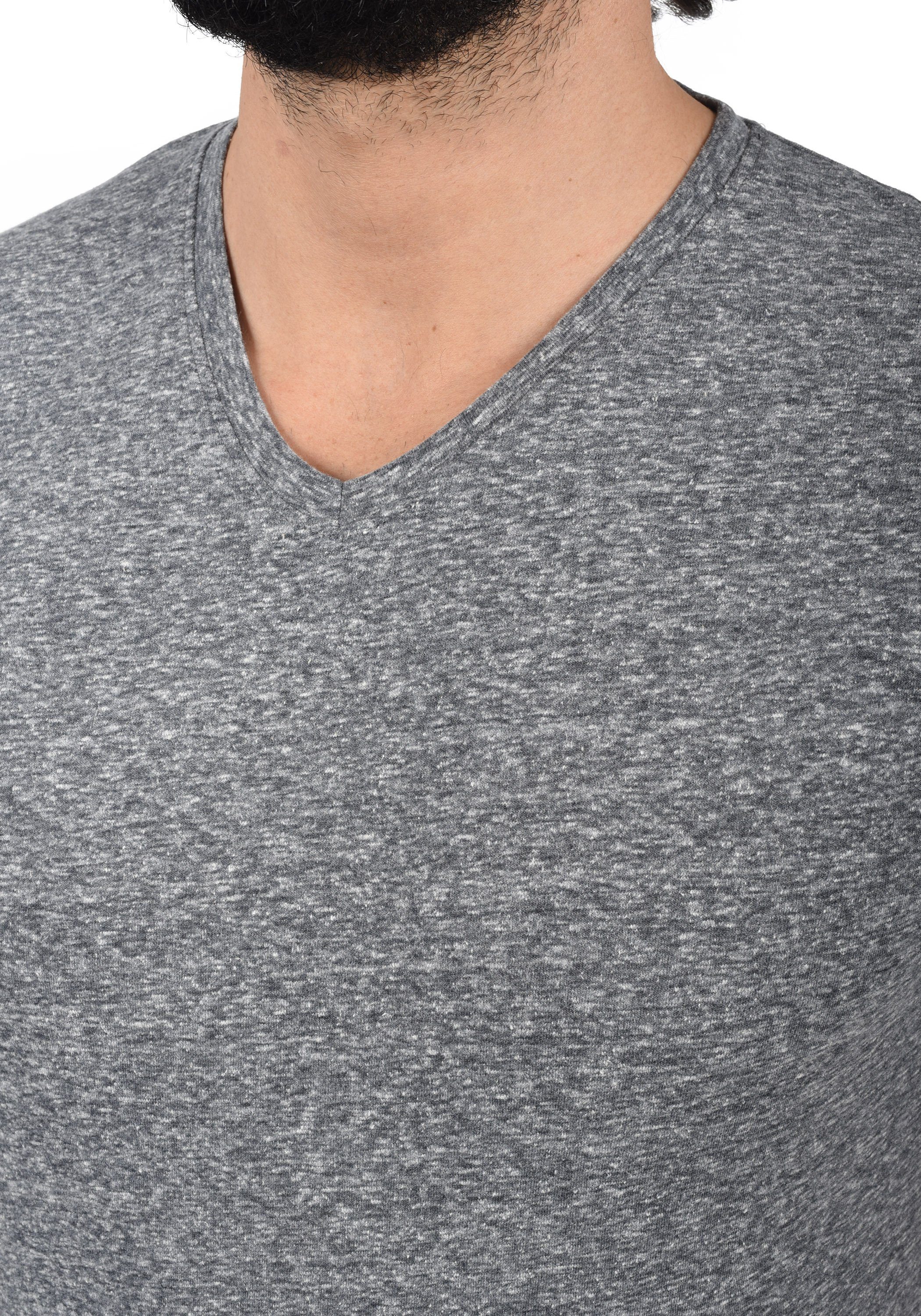 (8991) SDAlarus Melange V-Shirt Insignia mit Blue T-Shirt !Solid V-Ausschnitt