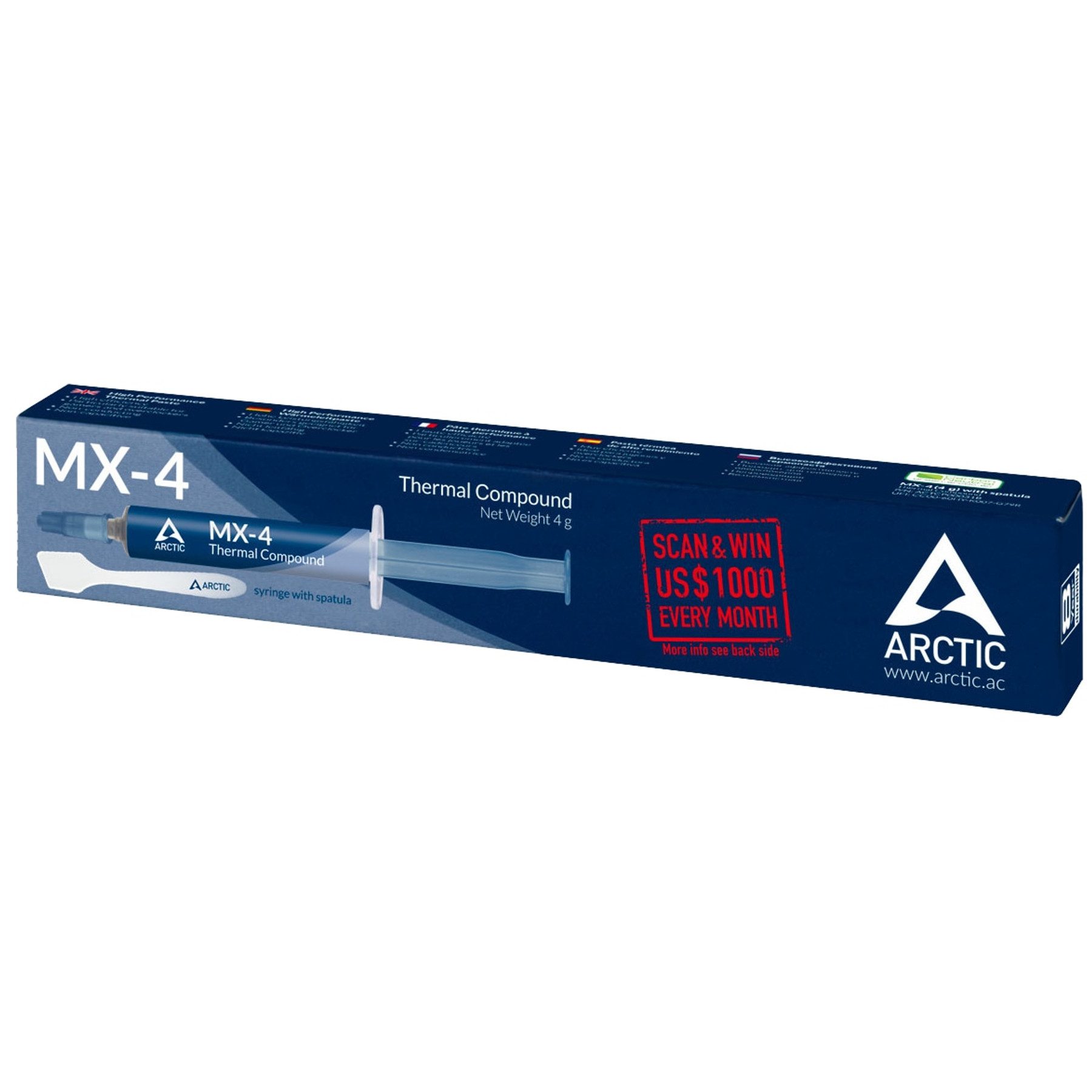 Arctic Montagezubehör ARCTIC Wärmeleitpaste MX-4 (4gr) + Spachtel