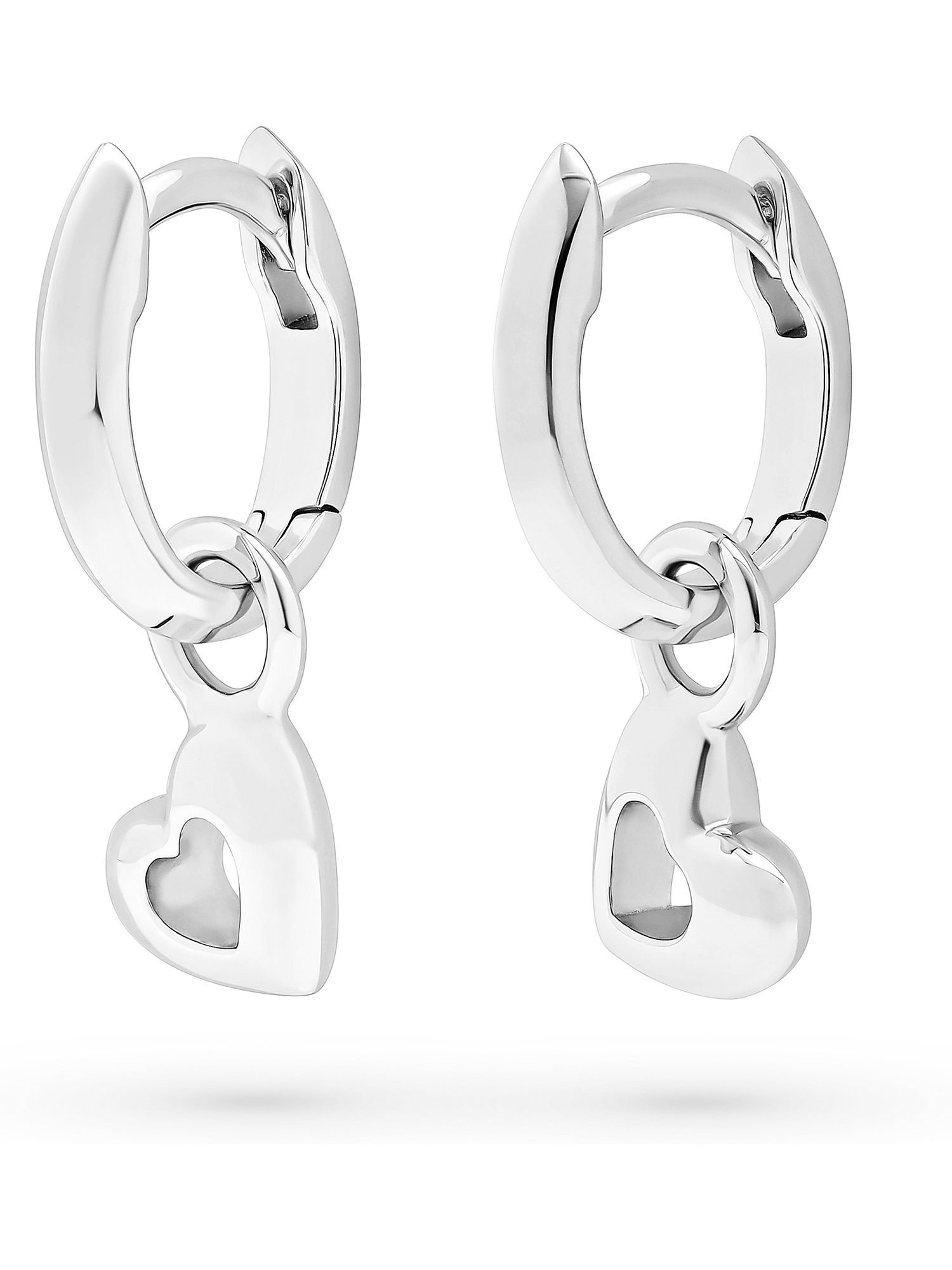 JETTE Paar Creolen JETTE Damen-Creolen 925er Silber, recycelt Herz (Paar), günstig online kaufen