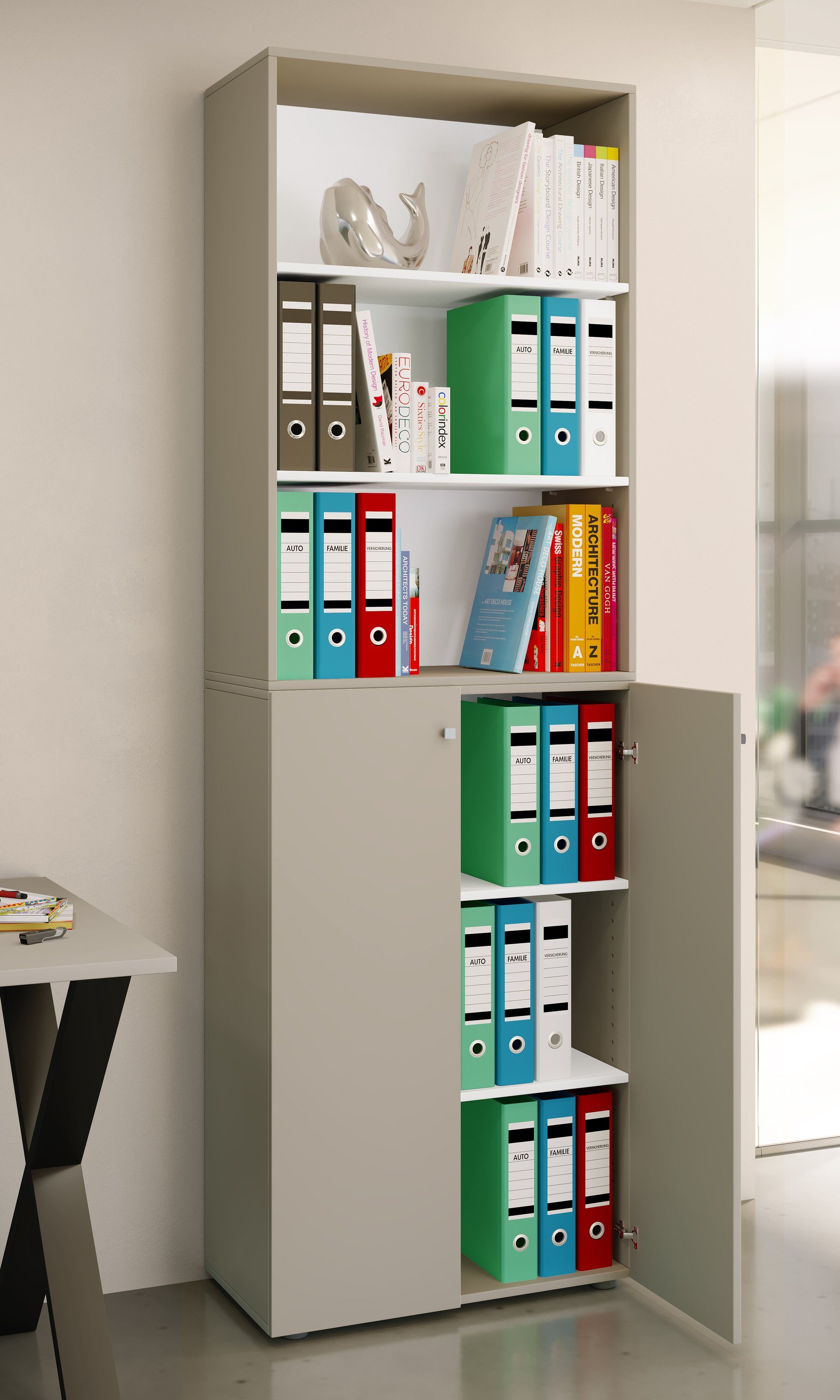 VCM Aktenschrank Büroschrank Regal Ordner Aktenschrank günstig online kaufen