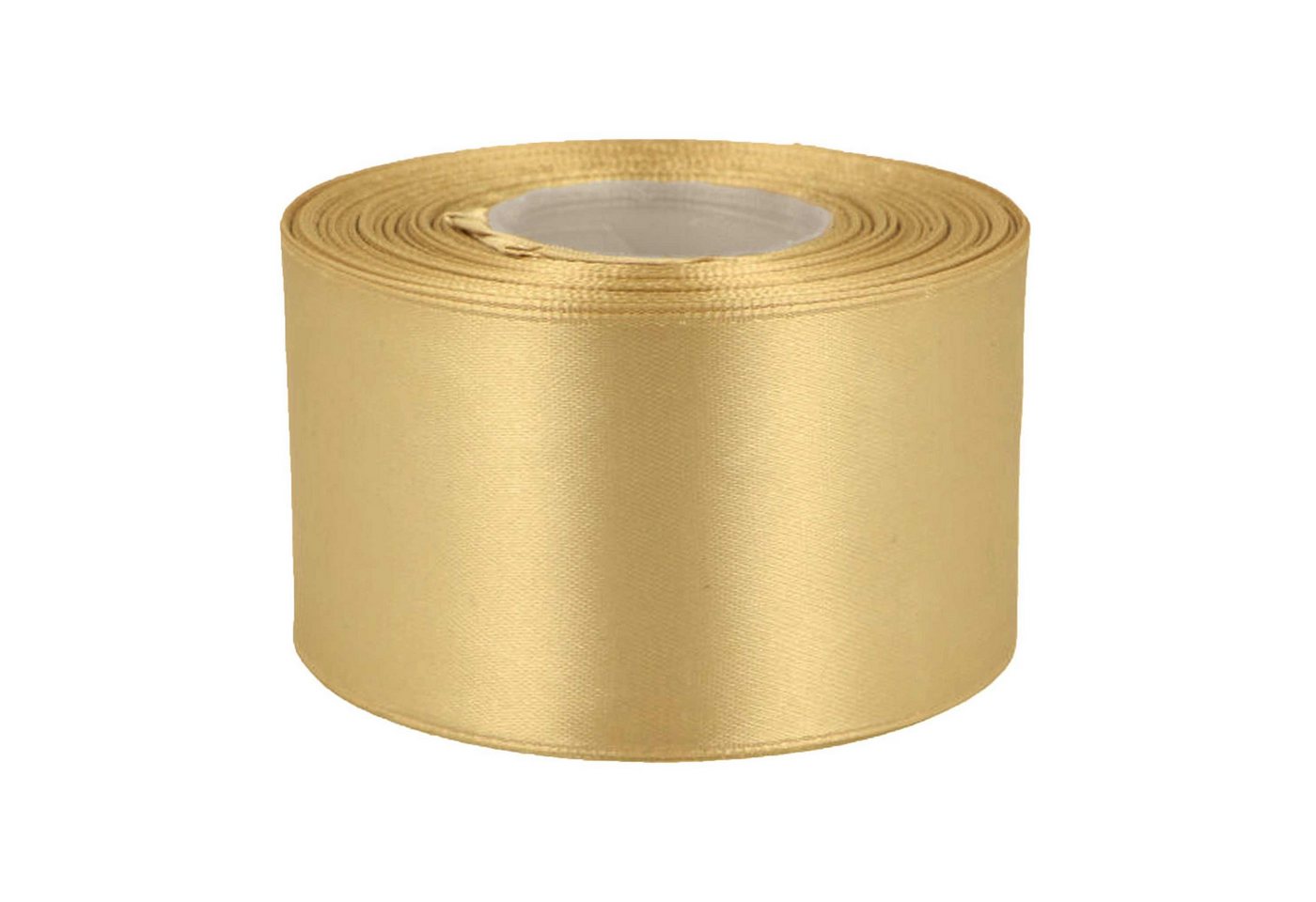 maDDma Satinband 27m Satinband 50mm Geschenkband Dekoband Verpackungsband, gold