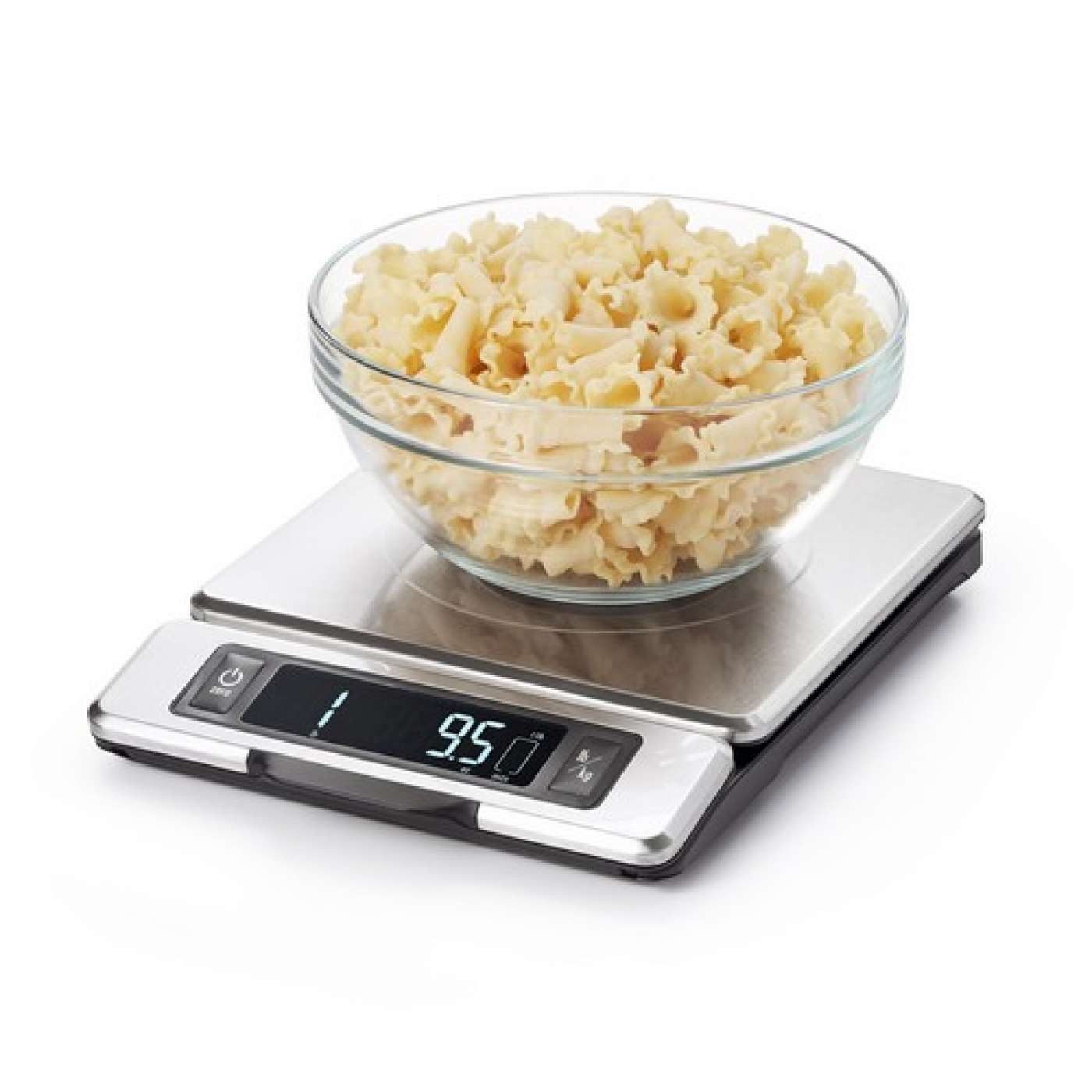 OXO Good Grips Küchenwaage 5-kg-Edelstahlwaage mit ausziehbarer Anzeige, (1-tlg)