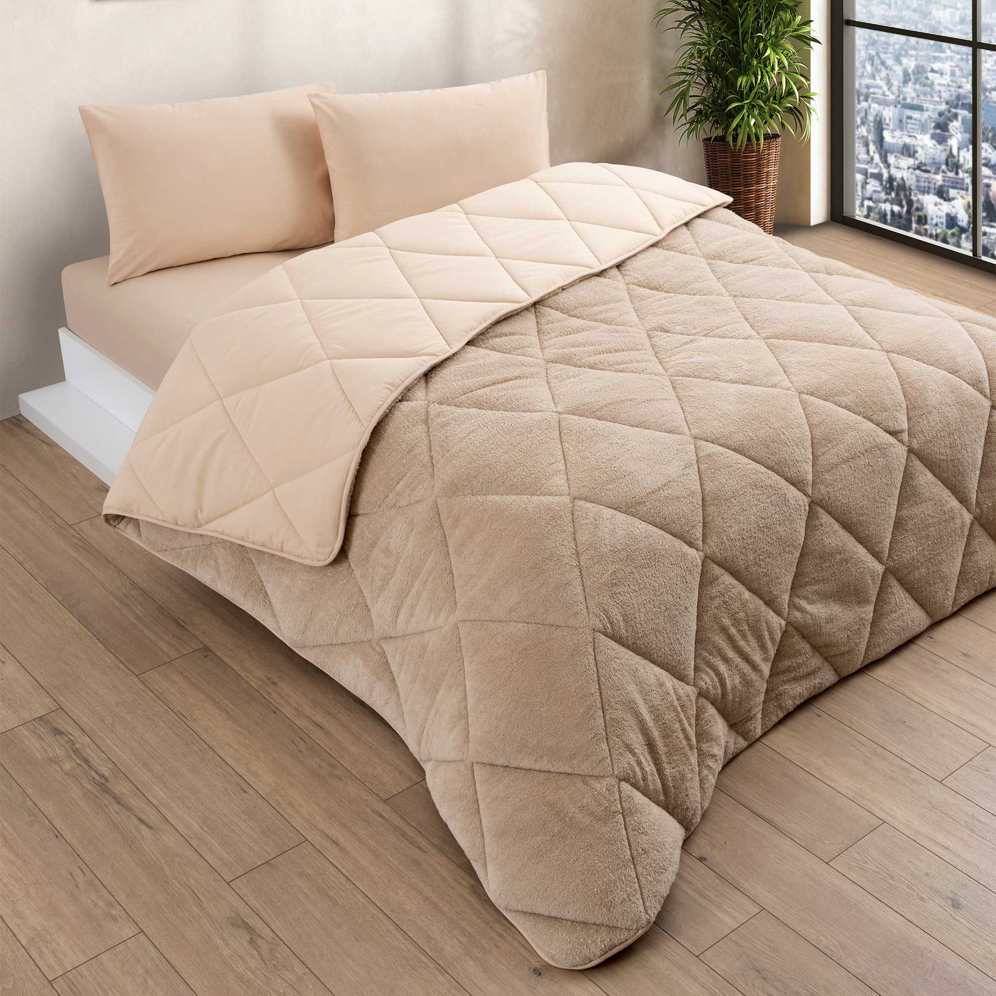 Nordic Schiller 4-Jahreszeitenbett Welsoft Doppelseitiges Bettdecke, Füllung: 300 g/m2 Original-Silikonfaser-Füllung