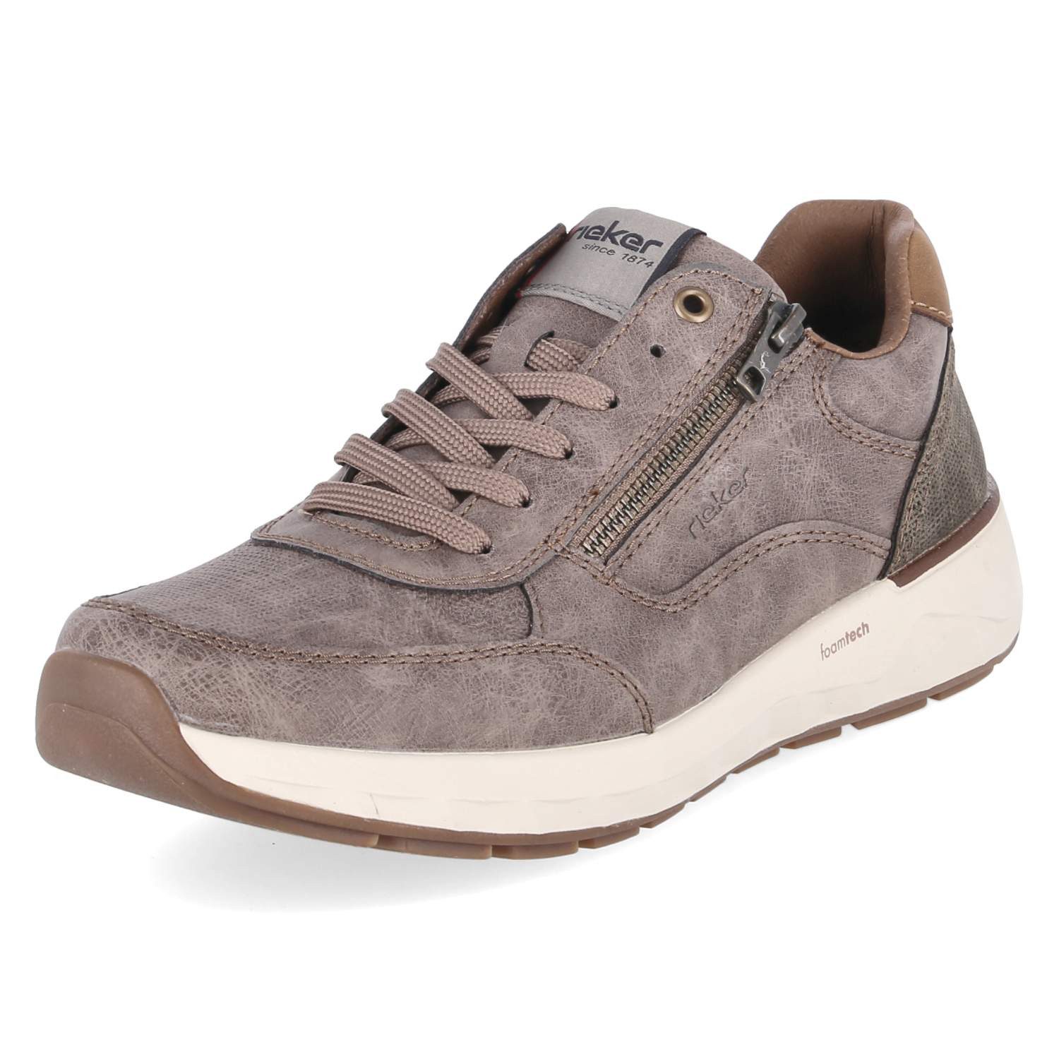 Rieker Rieker 11504-64 Herren Synthetik beige Schnürschuh günstig online kaufen