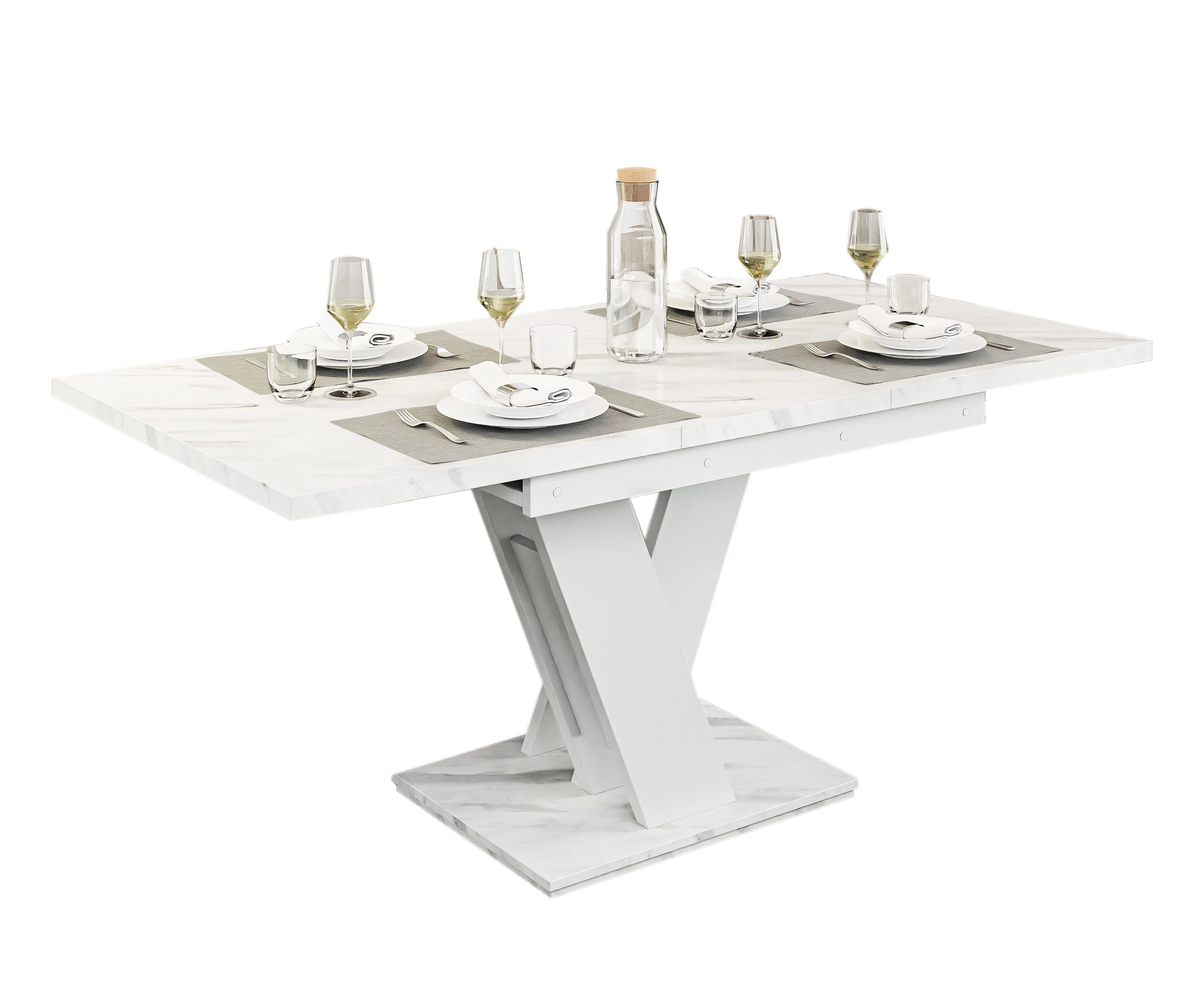 Compleo Esstisch Vinci Esszimmertisch, ausziehbar 120-160 cm, Esszimmer günstig online kaufen