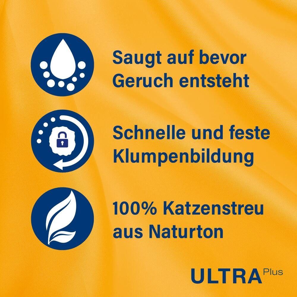 CATSAN Katzenstreu CATSAN® Ultra plus Klumpstreu 2 x 5l