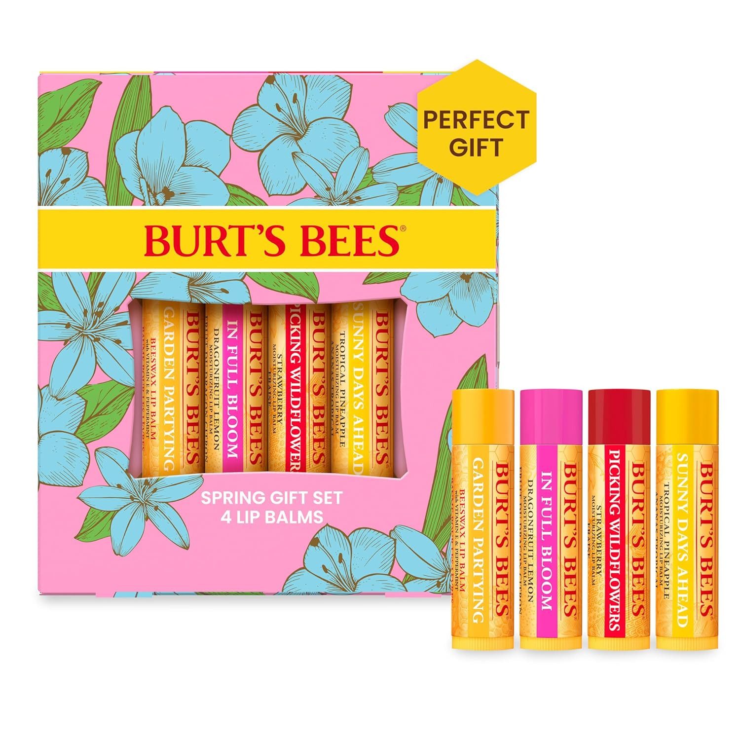 BURT'S BEES Lippenbalsam 500636, 4-tlg., Burt's Bees Lip Balm Bit of Burts
