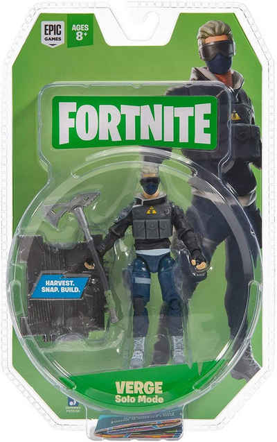 Fortnite Spielfigur Fortnite-Figur VERGE Solo Mode mit Zubehör Erntewerkzeug, bewegliche Gelenkpunkte