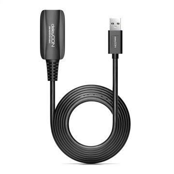 deleyCON deleyCON 5m Aktive USB Verlängerung USB 3.2 Gen1 mit 5GBit/s USB-A USB-Kabel