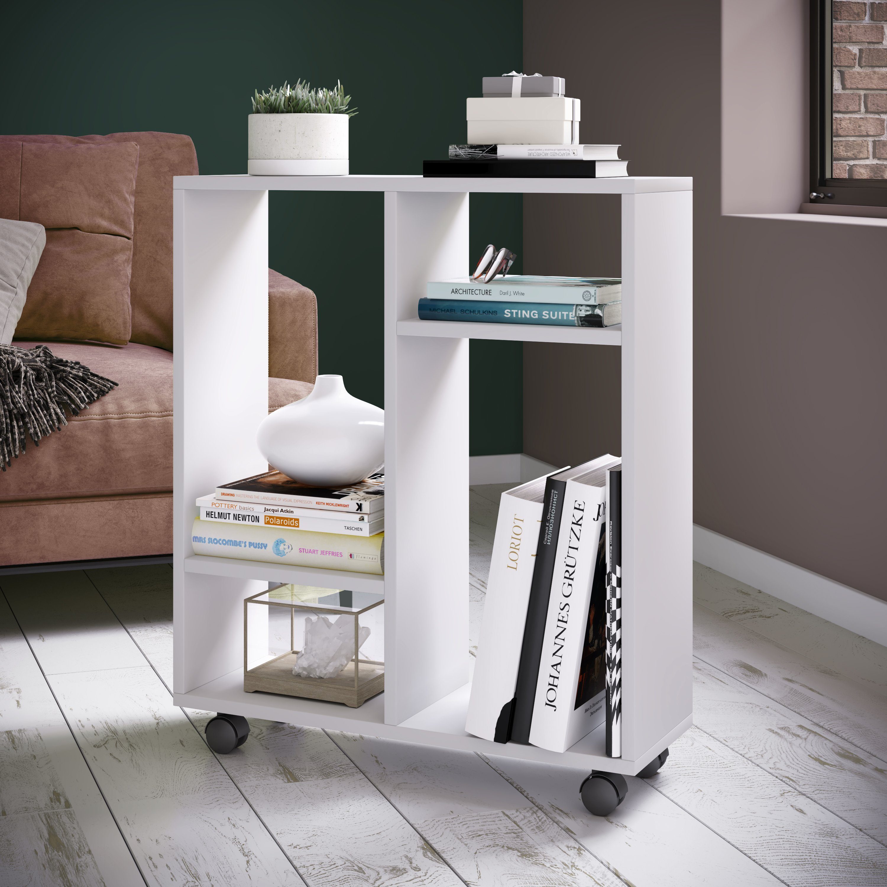 VCM Standregal Bücherregal Dremala H. 65 x B. 60 x T. 20 cm