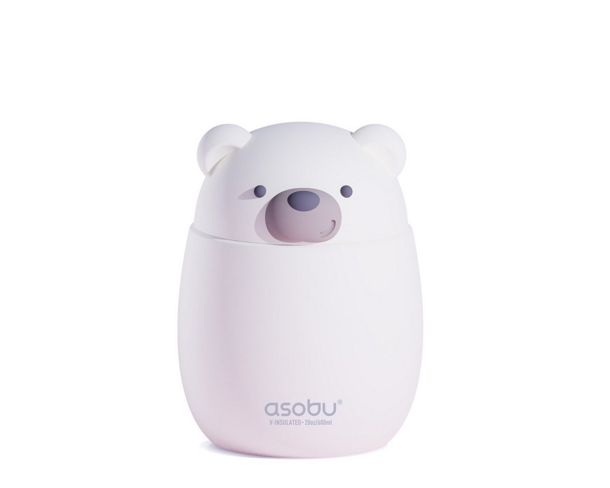 ASOBU Thermobehälter Asobu Bestie Thermobehälter 600 ml,Tier-Design isoliert auslaufsicher, 600 ml, isolierter Edelstahl, auslaufsicher, spülmaschinengeeignet