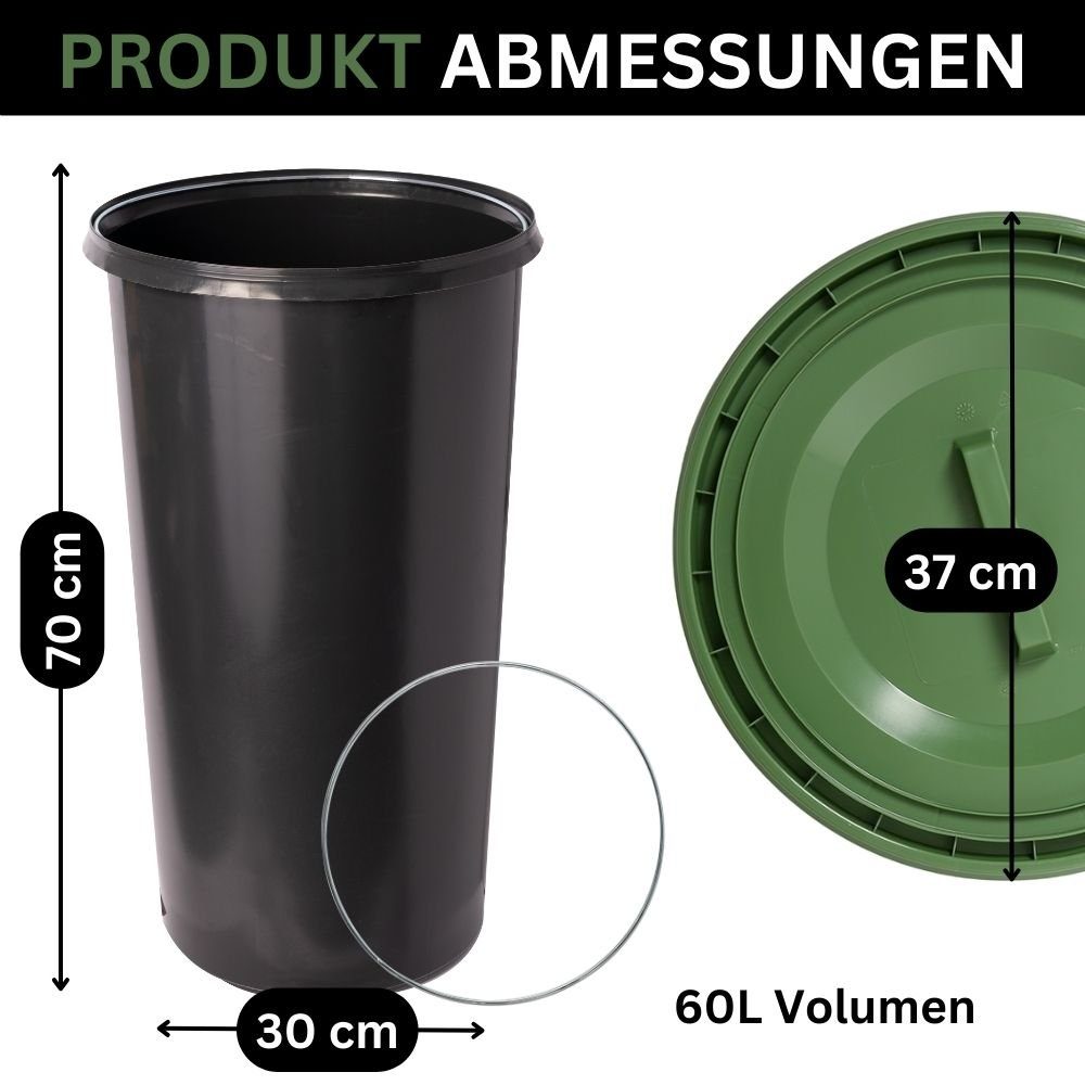 Gelber Müllsackständer Grün Topanbieter999 Eimer Sack