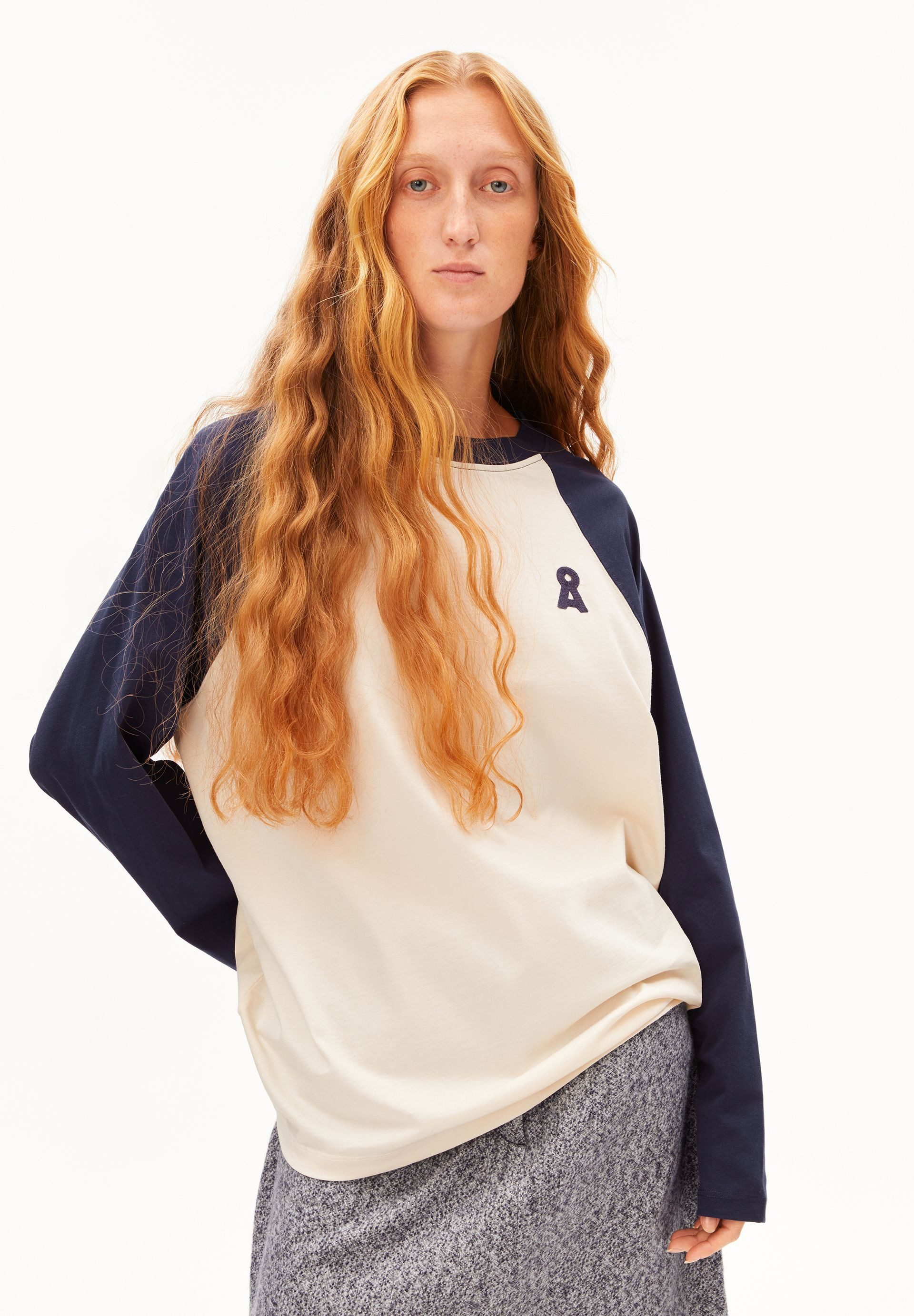Armedangels Longsleeve ICONIC Å RAGLAN Longsleeve aus 100% Bio-Baumwolle Oversized Fit
