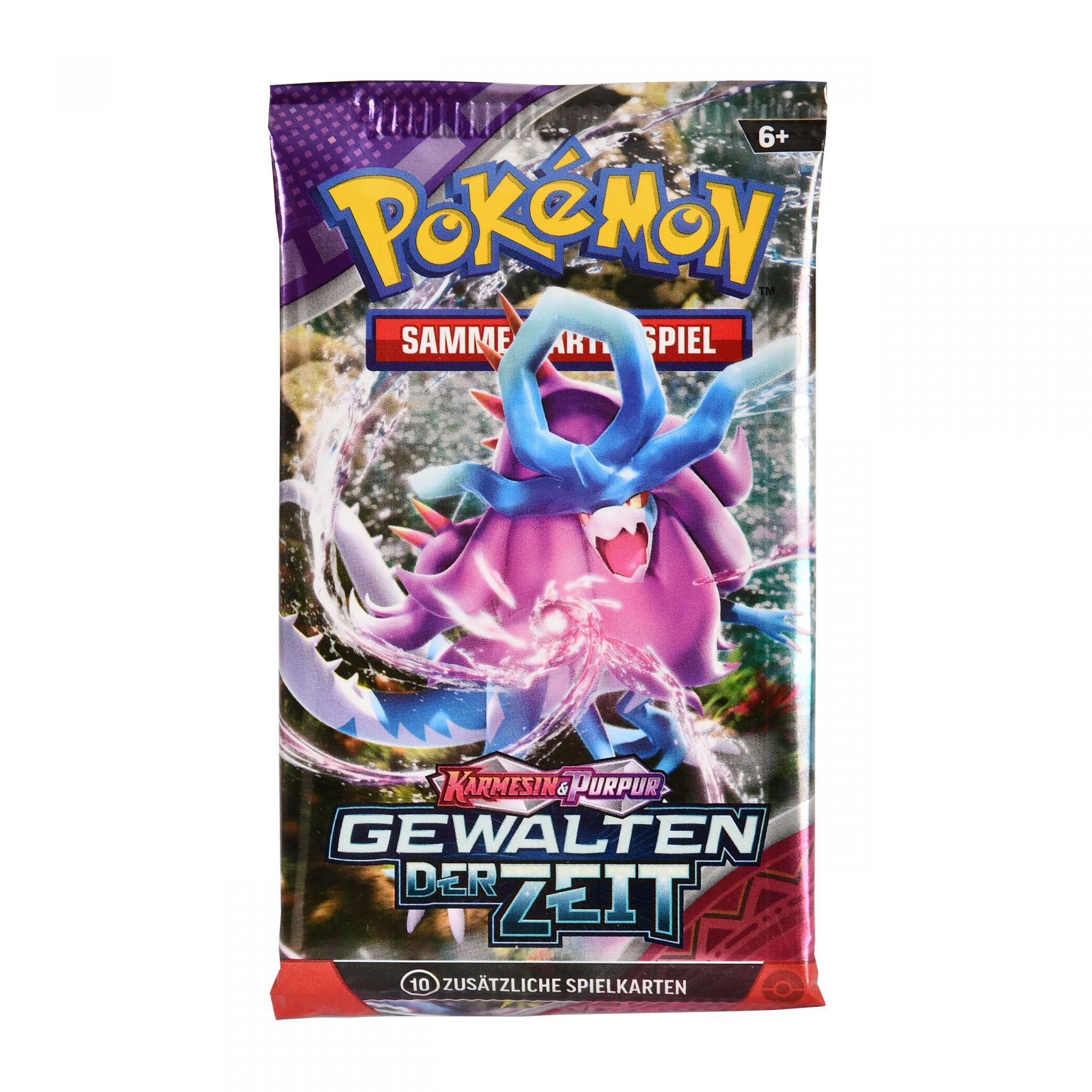 Sammelkarte Pokemon Karmesin & Purpur Gewalten der Zeit 1X Booster Einzelbo. DE
