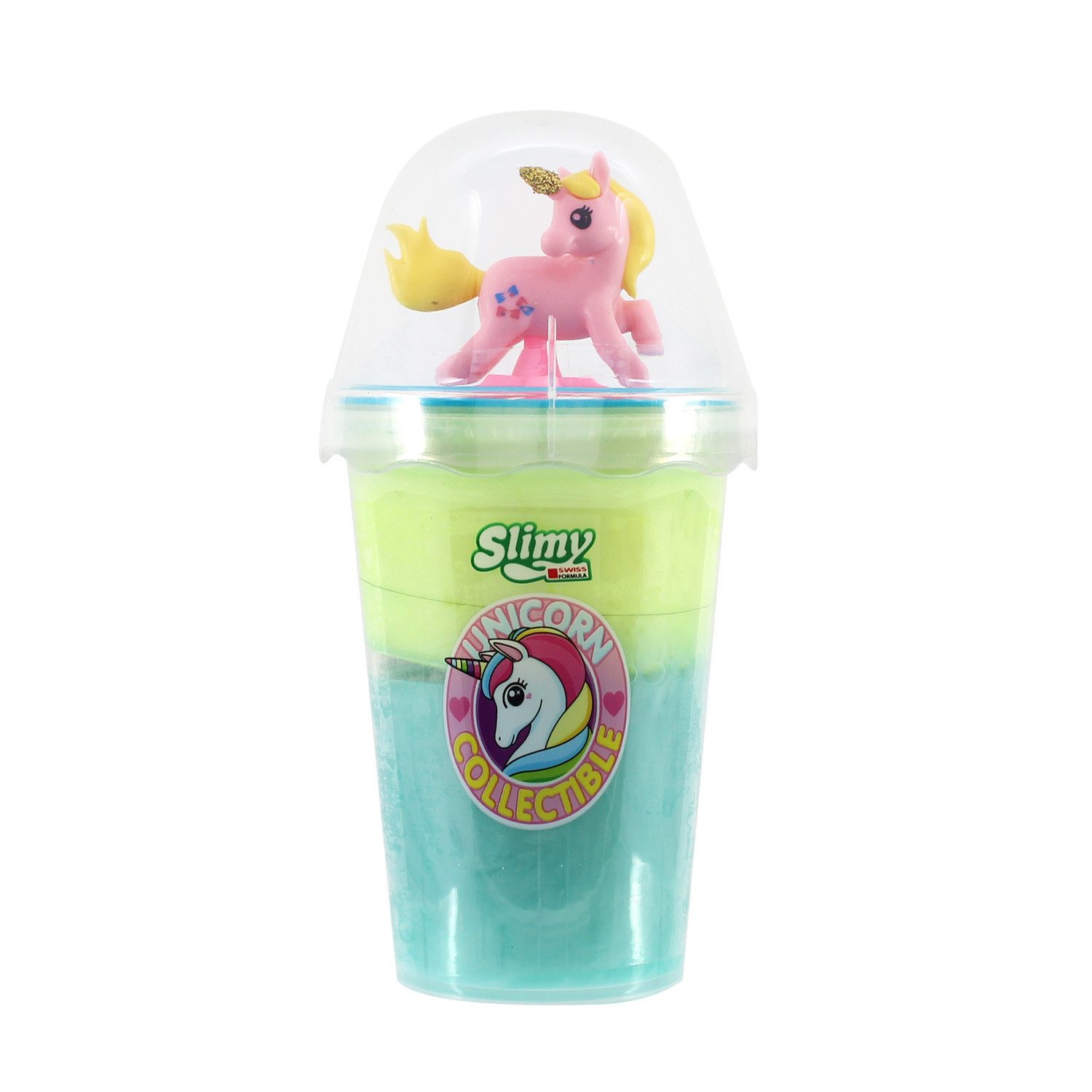 Slimy® Knete Unicorn Collectible (1-tlg), 155g Original Slimy Slime Spielmasse mit Sammelfigur
