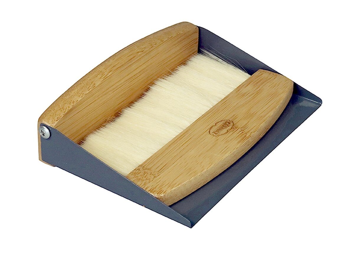 Capventure Krümelkehrer Tischbürste Krümelbürste Tisch Kehrgarnitur Cabanaz, (Set bestehend aus Tischbesen und Kehrblech)