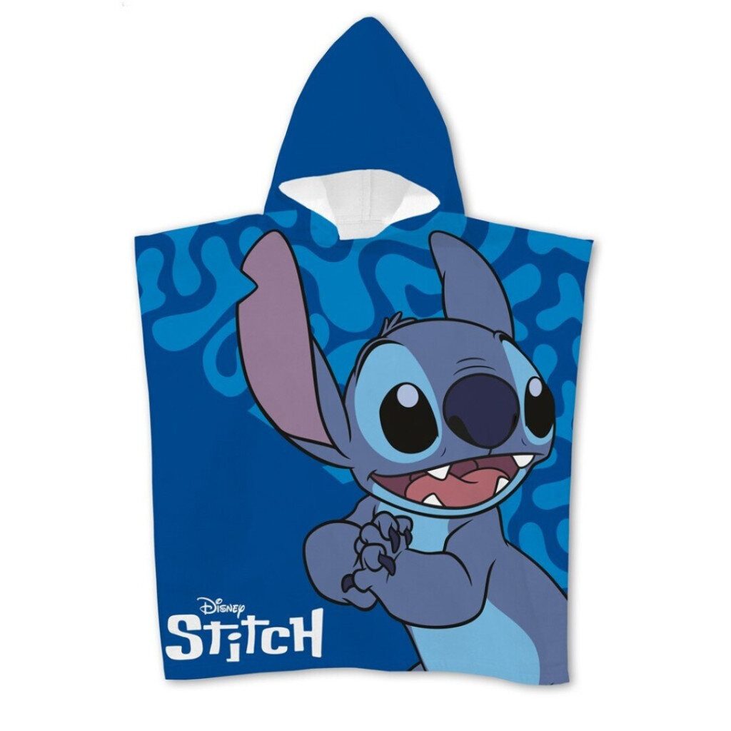 Lilo & Stitch Poncho Lilo und Stitch Cool Strandhandtuch Poncho 55x110 cm Schnelltrocknend