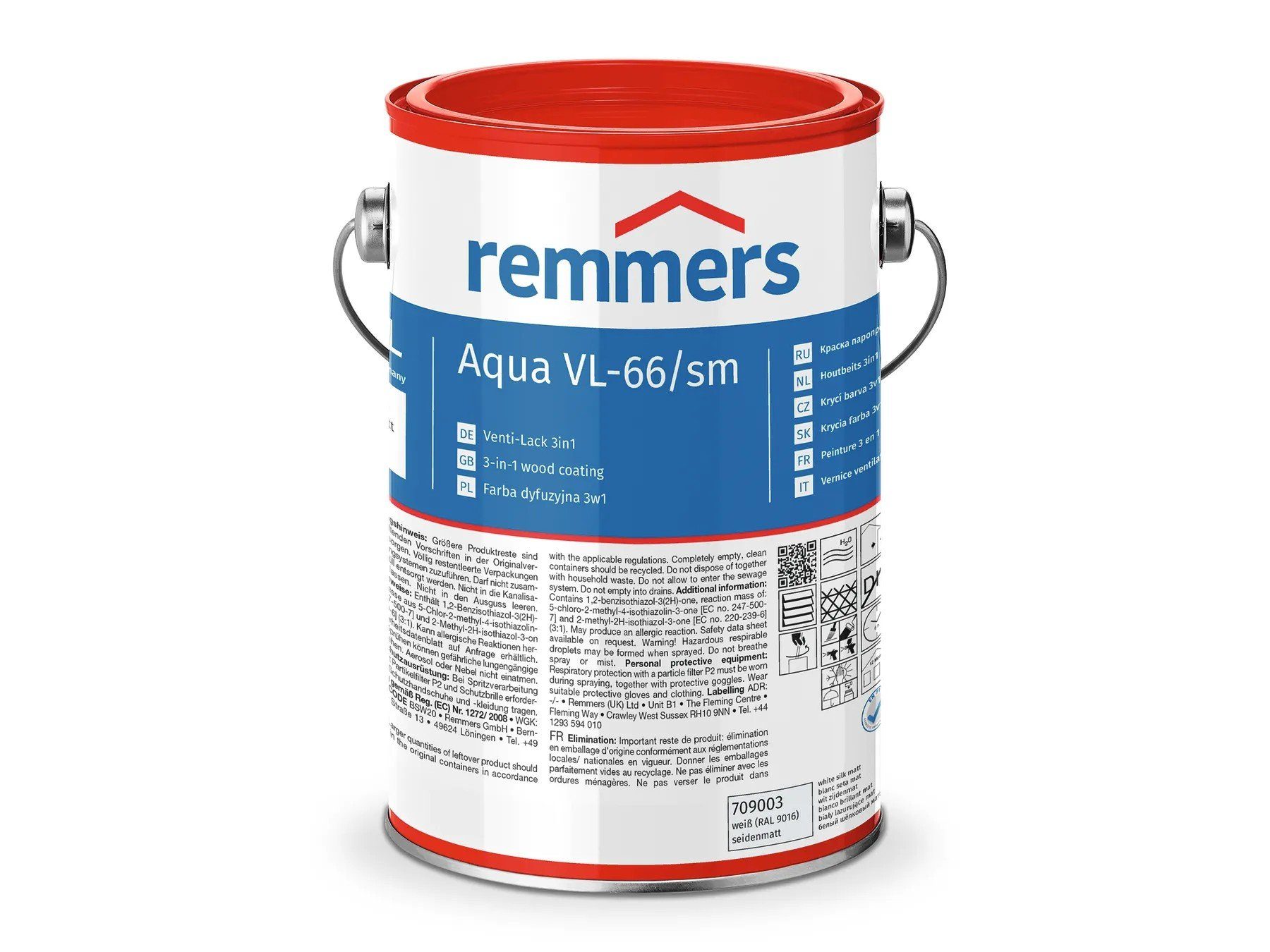 Remmers Holzlack Aqua VL-66/sm-Venti-Lack 3in1 weiß 9016) (RAL