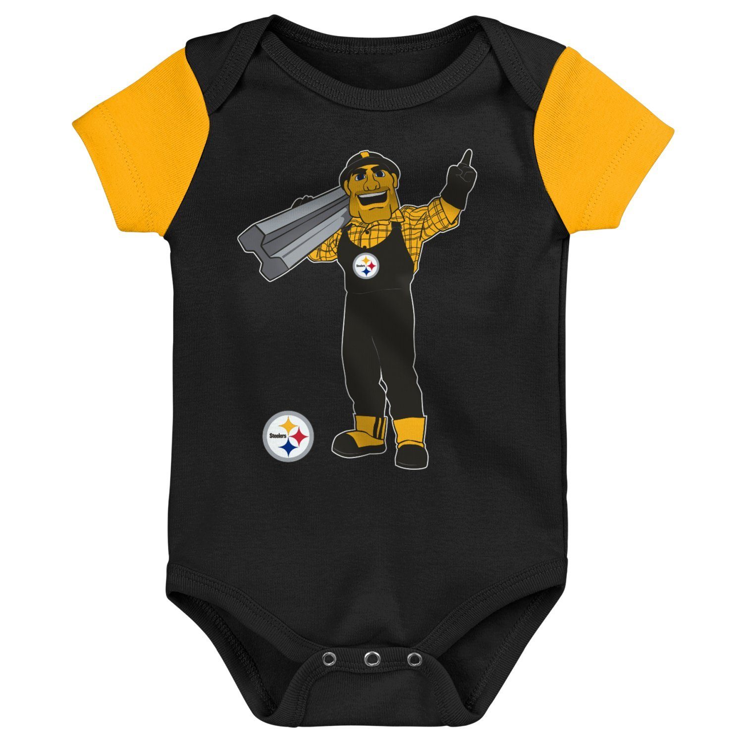 Outerstuff Steelers Print-Shirt Mascot Bootie Pittsburgh Set Outerstuff