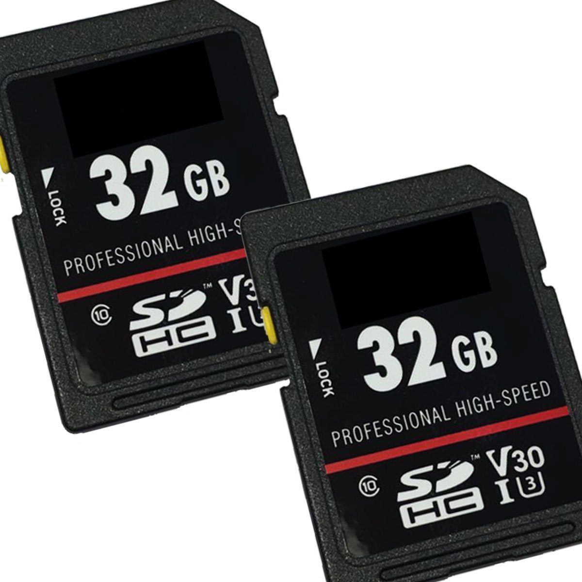 Photo Porst 2 x 1A PHOTO PORST High-Speed 32 GB SDHC-Karte Speicherkarte
