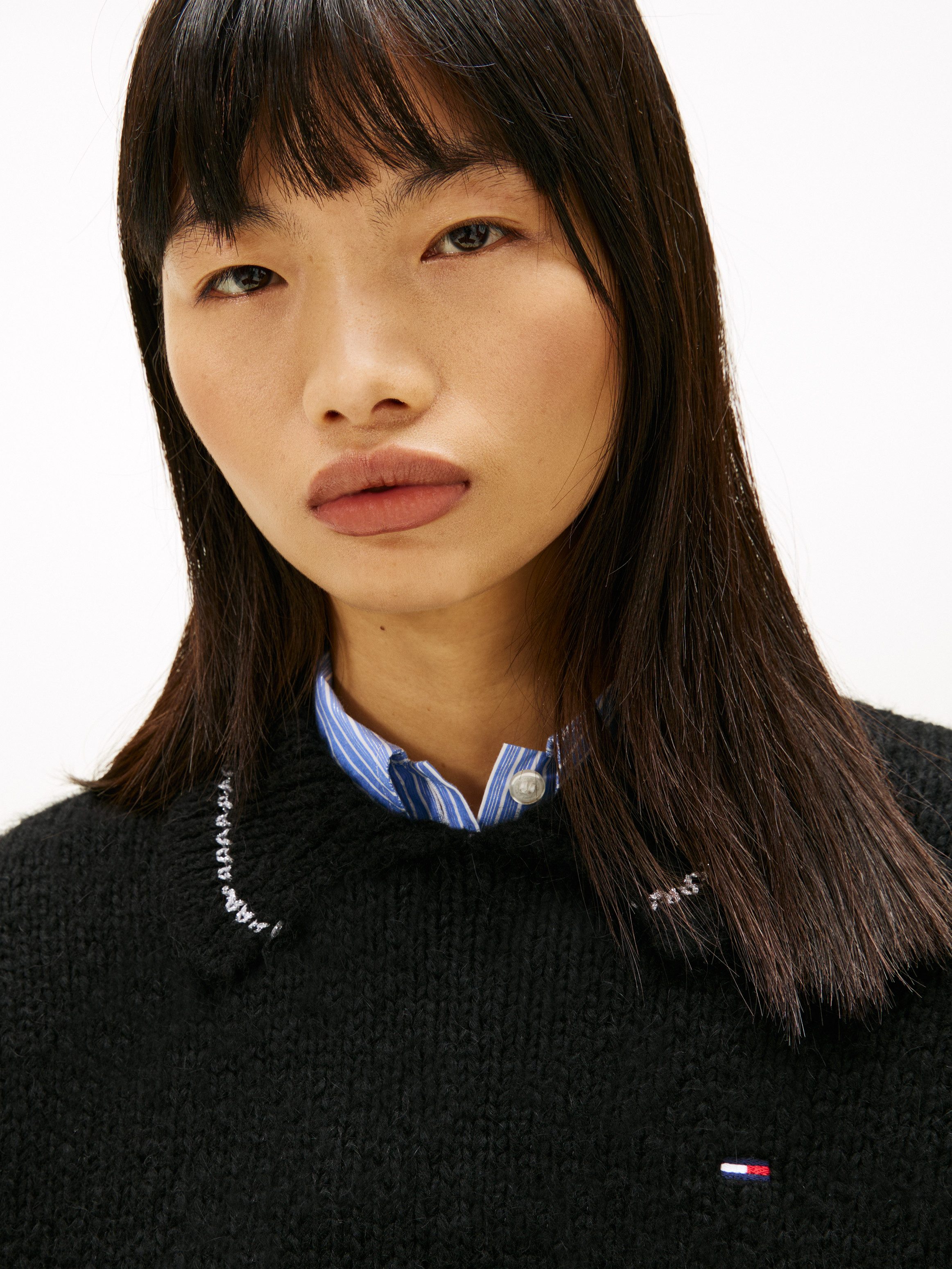 Tommy Jeans Strickpullover TJW OVS ARGYLE POLO SWEATER günstig online kaufen