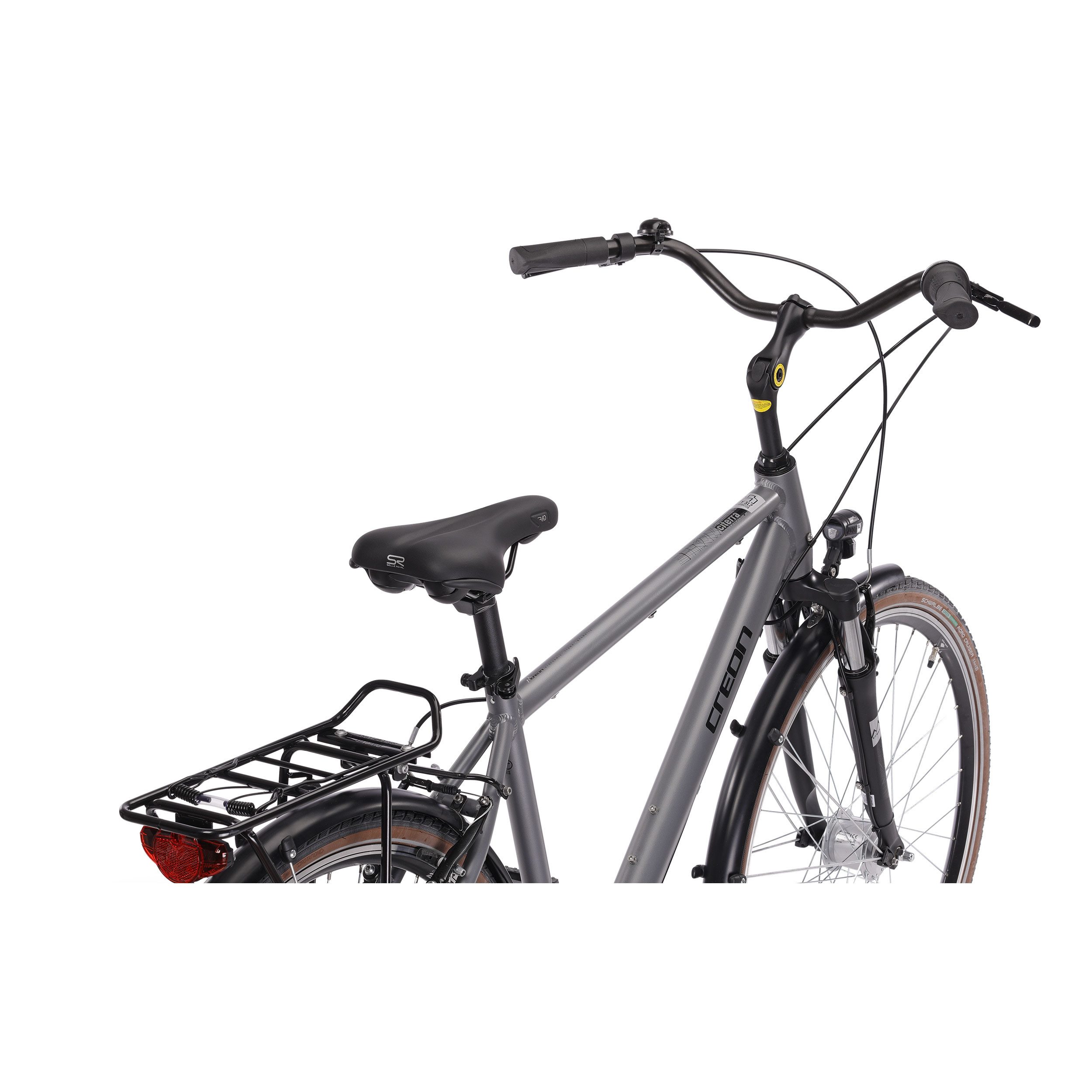 Airtracks Cityrad 28 Zoll Herren City Fahrrad CITERRA SL2 Trekking Bike, 7 Gang Shimano NEXUS Schaltwerk, Nabenschaltung, (Shimano Nexus 7), Grau - Rahmenhöhen 48cm, 52cm, 56cm und 60cm - Modell 2026