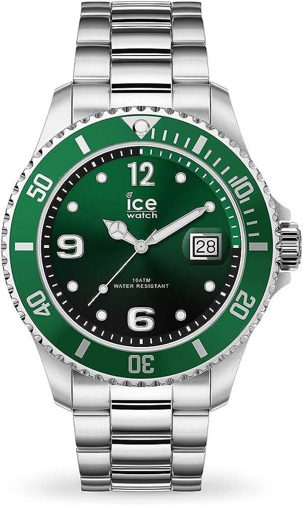 Ice-Watch steel - Green Quarzuhr, ICE (Medium) silver ice-watch