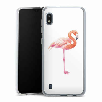DeinDesign Handyhülle Flamingo Tiere Sommer Flamingo3, Samsung Galaxy A10 Silikon Hülle Bumper Case Handy Schutzhülle