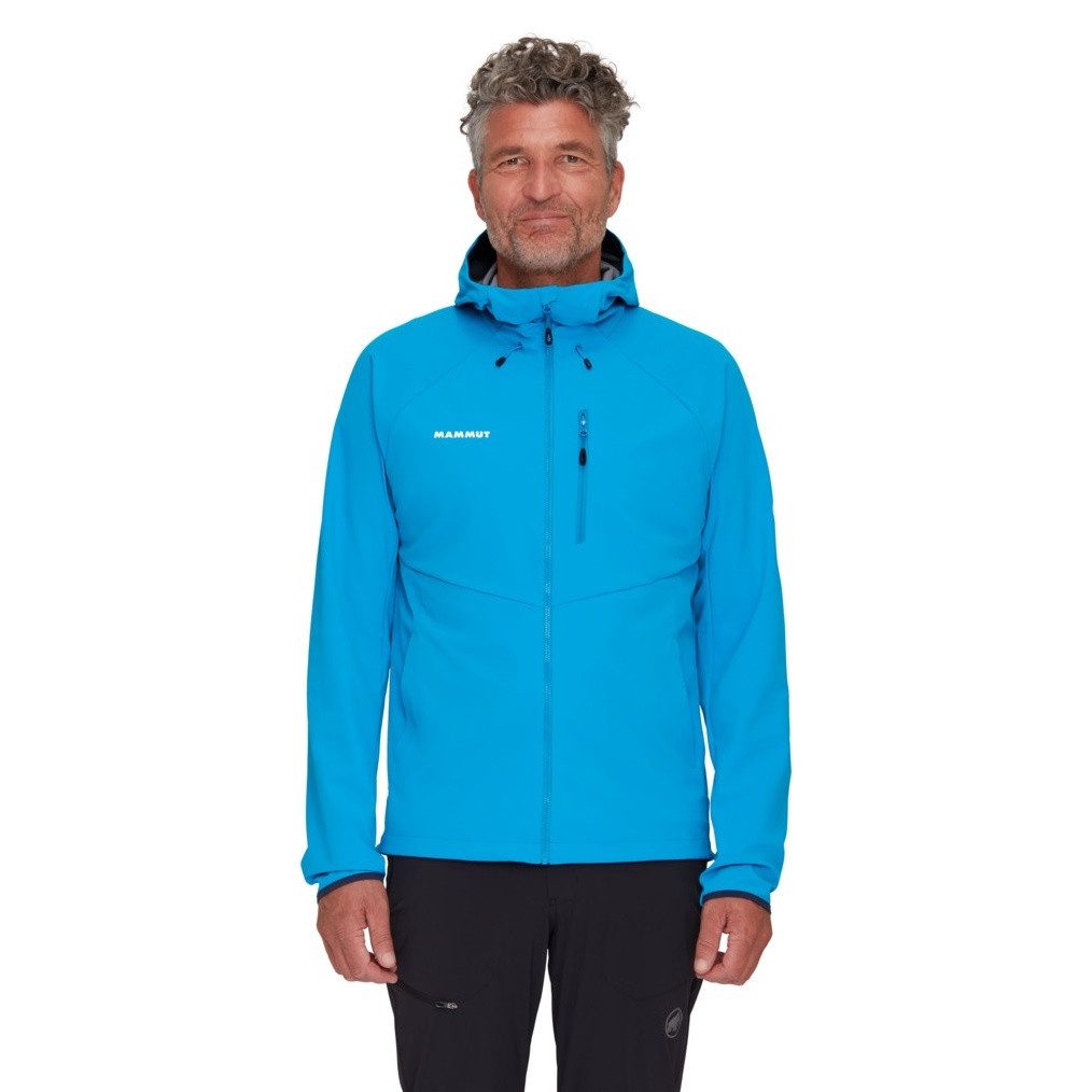 Softshelljacke Ultimate Comfort SO Hooded (winddicht) hellblau Herren